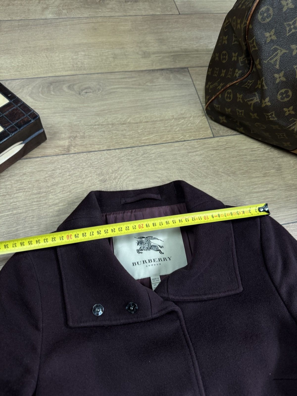 Burberry Wool coat trench Burberry original streetwear luxury item Size S / US 4 / IT 40 - 5 Thumbnail