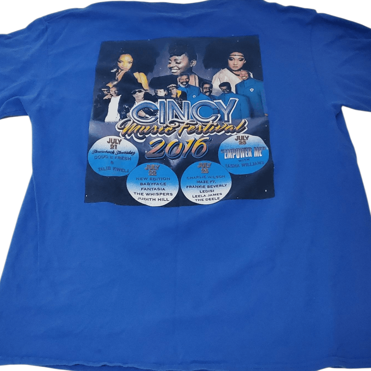 Vintage 2016 Cincy Music Festival Talib Kweli Fantasia T-Shirt Size US L / EU 52-54 / 3 - 3 Thumbnail