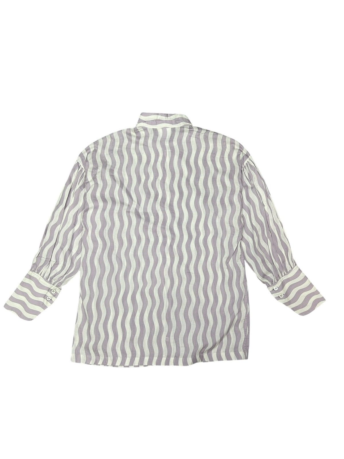 Dries Van Noten 00s Patterned Button Up Shirt Size XS / US 0-2 / IT 36-38 - 8 Thumbnail