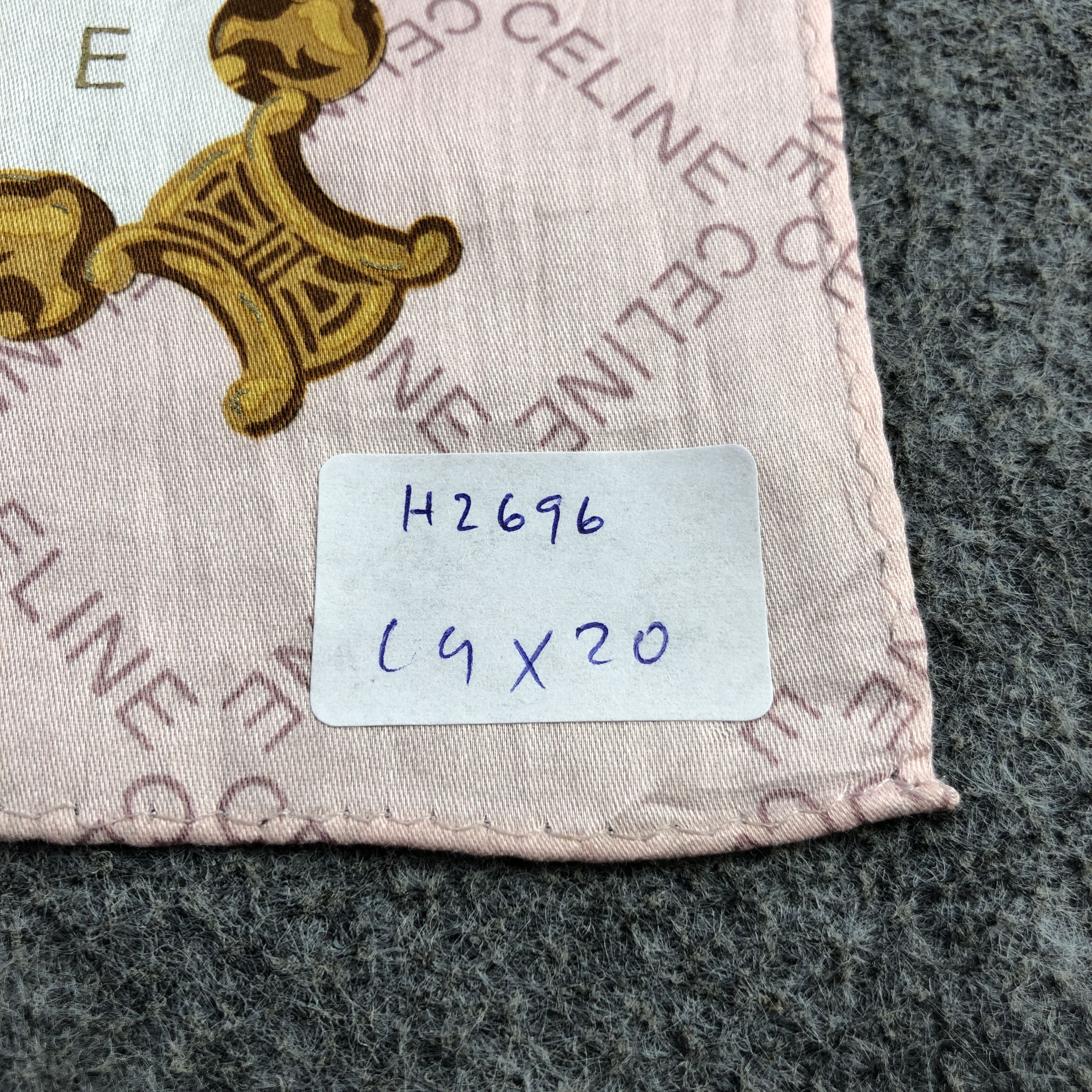 Vintage CeLIne Chains Handkerchief Neckerchief Bandana H2696 Size ONE SIZE - 10 Thumbnail