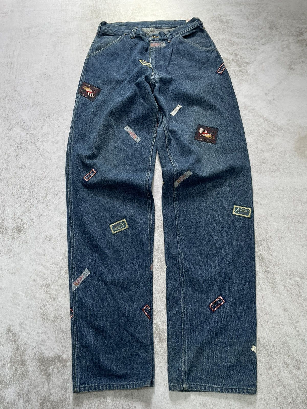 2000s karl helmut japan carpenter denim pants y2k style