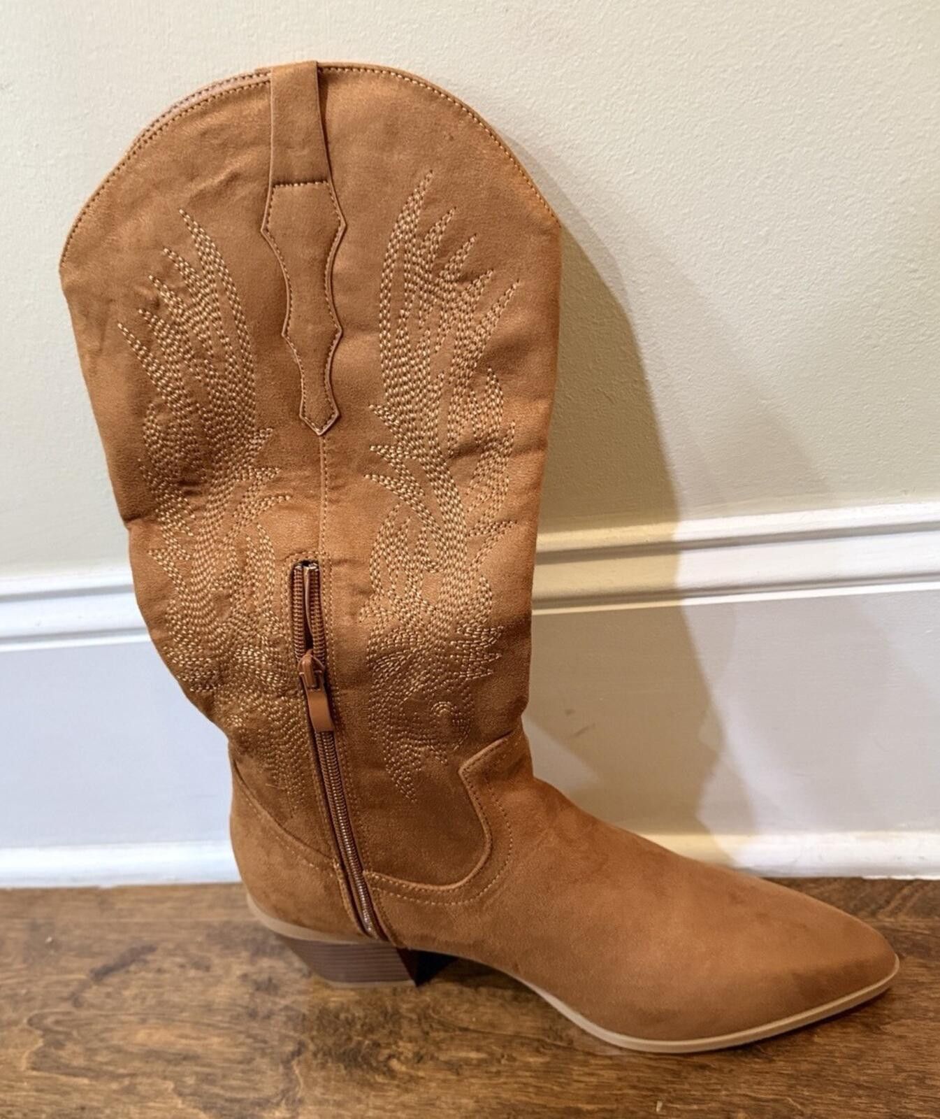 Ego Tripping EGO Eclipse Pointed Toe Mid Calf Western Cowboy Boots Size US 9 / IT 39 - 5 Thumbnail