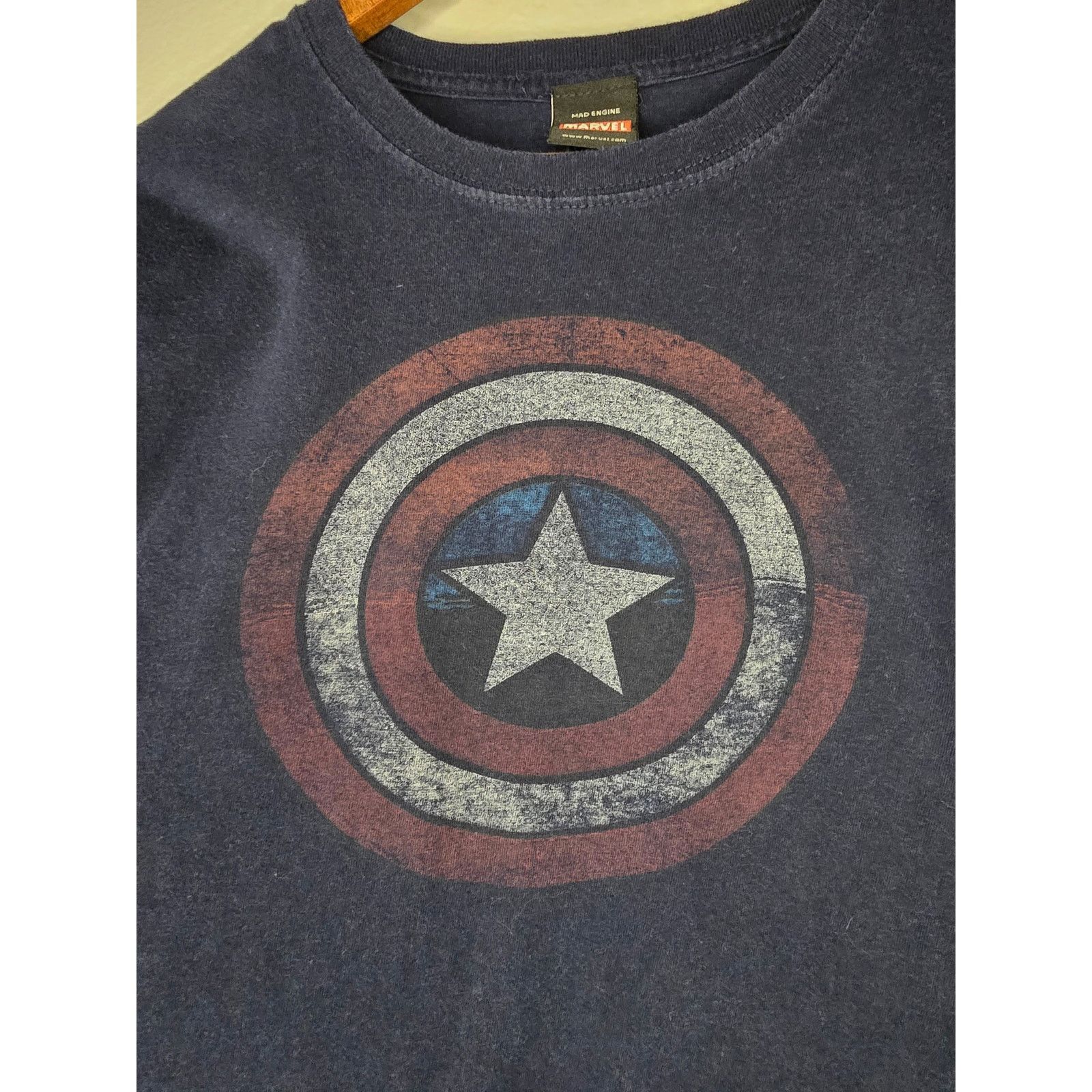 Marvel Comics Captain America Shirt Marvel Blue Large Hero Tee Size US L / EU 52-54 / 3 - 2 Thumbnail