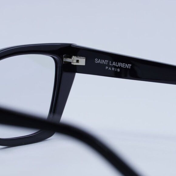 Saint Laurent Paris Saint Laurent SL276 MICA 025 Sunglasses Black Cat Eye Frame Size ONE SIZE - 10 Thumbnail