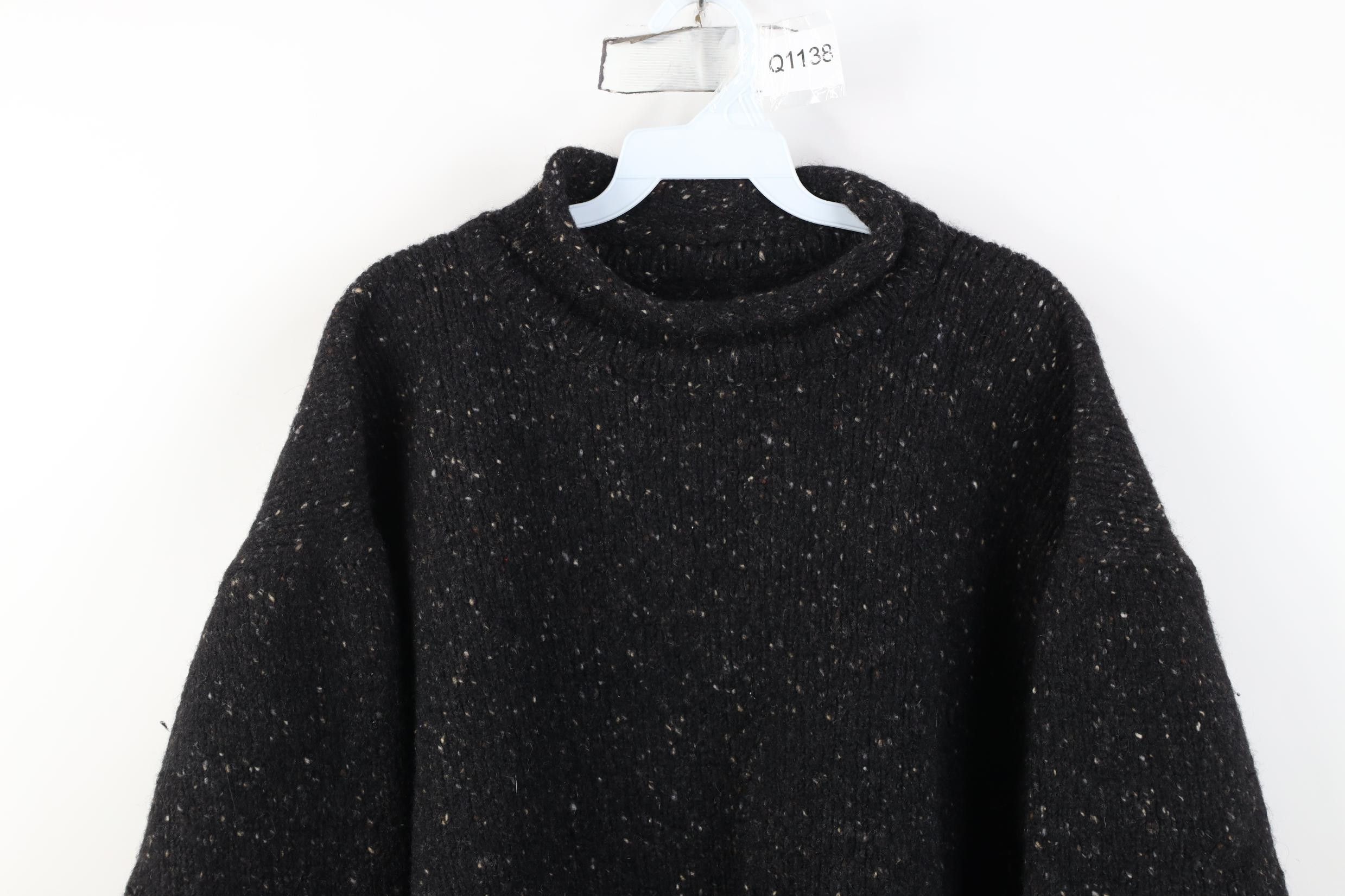 Vintage Vintage 90s Flecked Heavyweight Irish Wool Marled Sweater Size XXL / US 16-18 / IT 52-54 - 2 Thumbnail