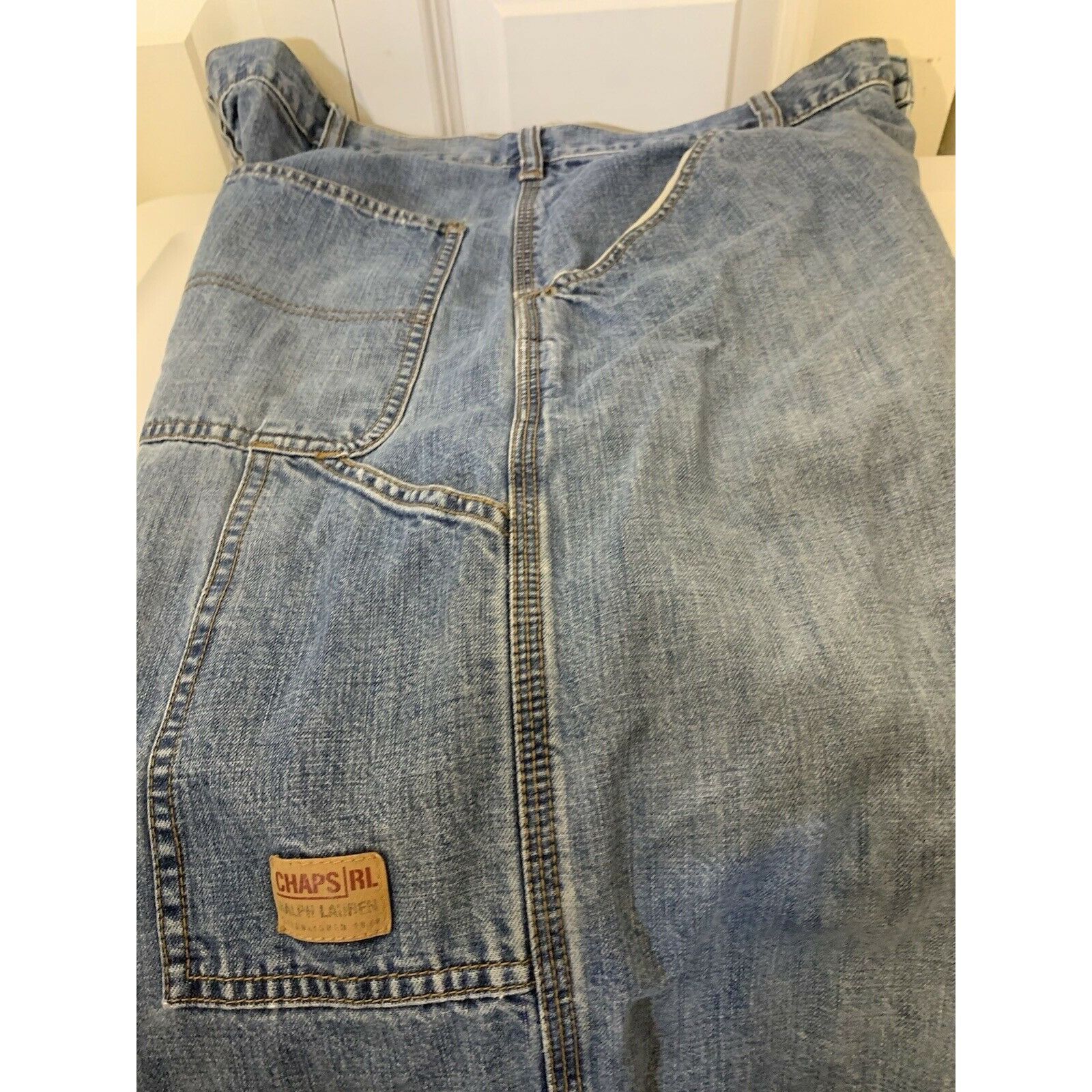 Ralph Lauren Vtg RALPH LAUREN Men’s Sz 36 CHAPS RL JEAN Cargo SHORTS Deni Size US 36 / EU 52 - 3 Thumbnail