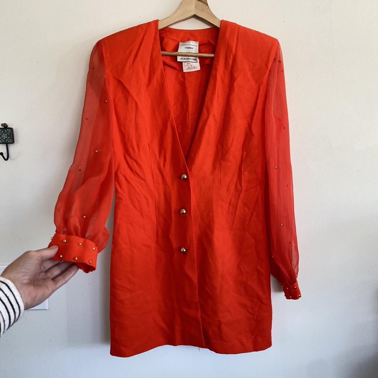 Joseph Ribkoff JOSEPH RIBKOFF RED BLAZER DRESS SEQUIN VINTAGE SIZE 8 Size M / US 6-8 / IT 42-44 - 2 Thumbnail