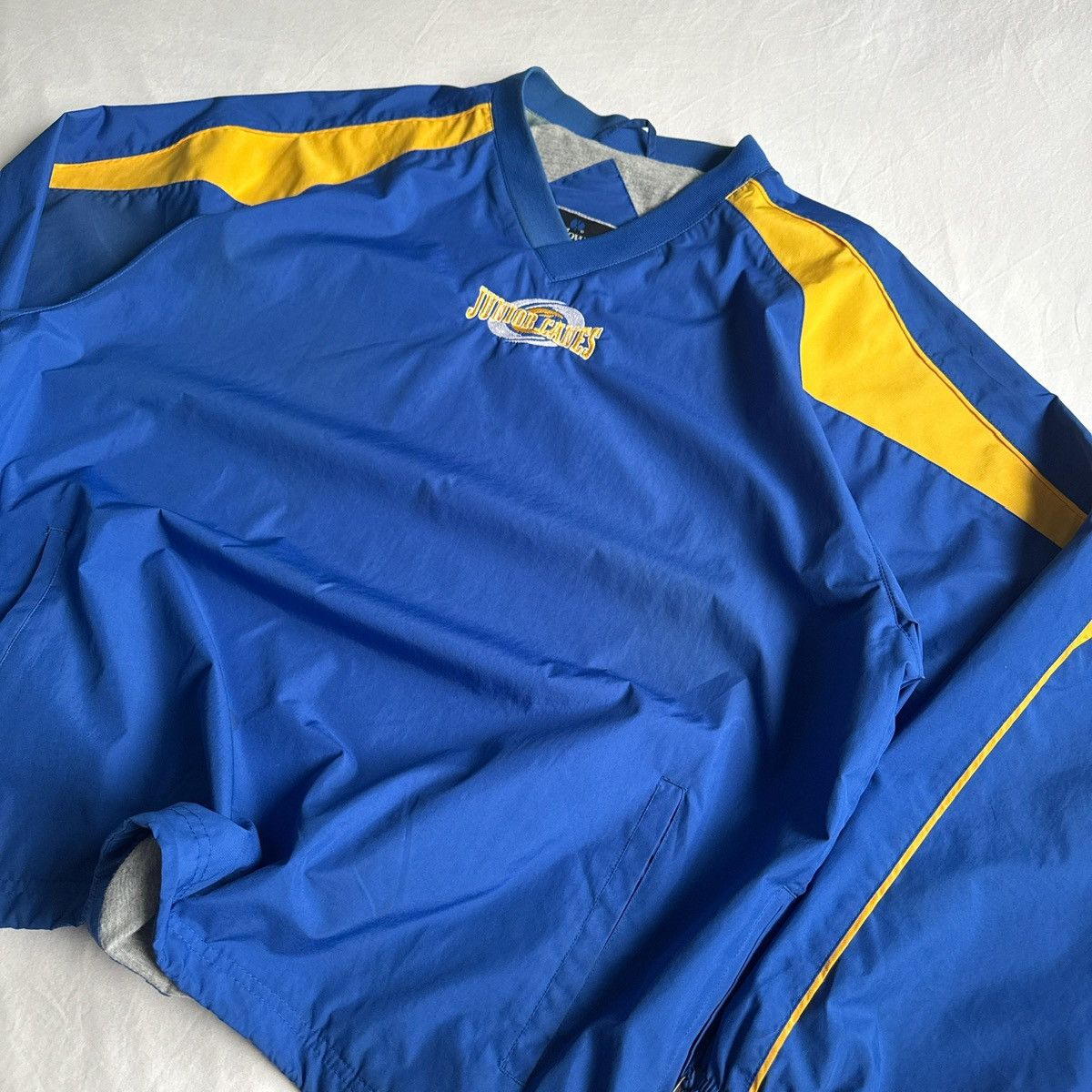 Holloway Vintage Holloway Blue & Yellow Windbreaker Pullover Large Size US L / EU 52-54 / 3 - 2 Thumbnail