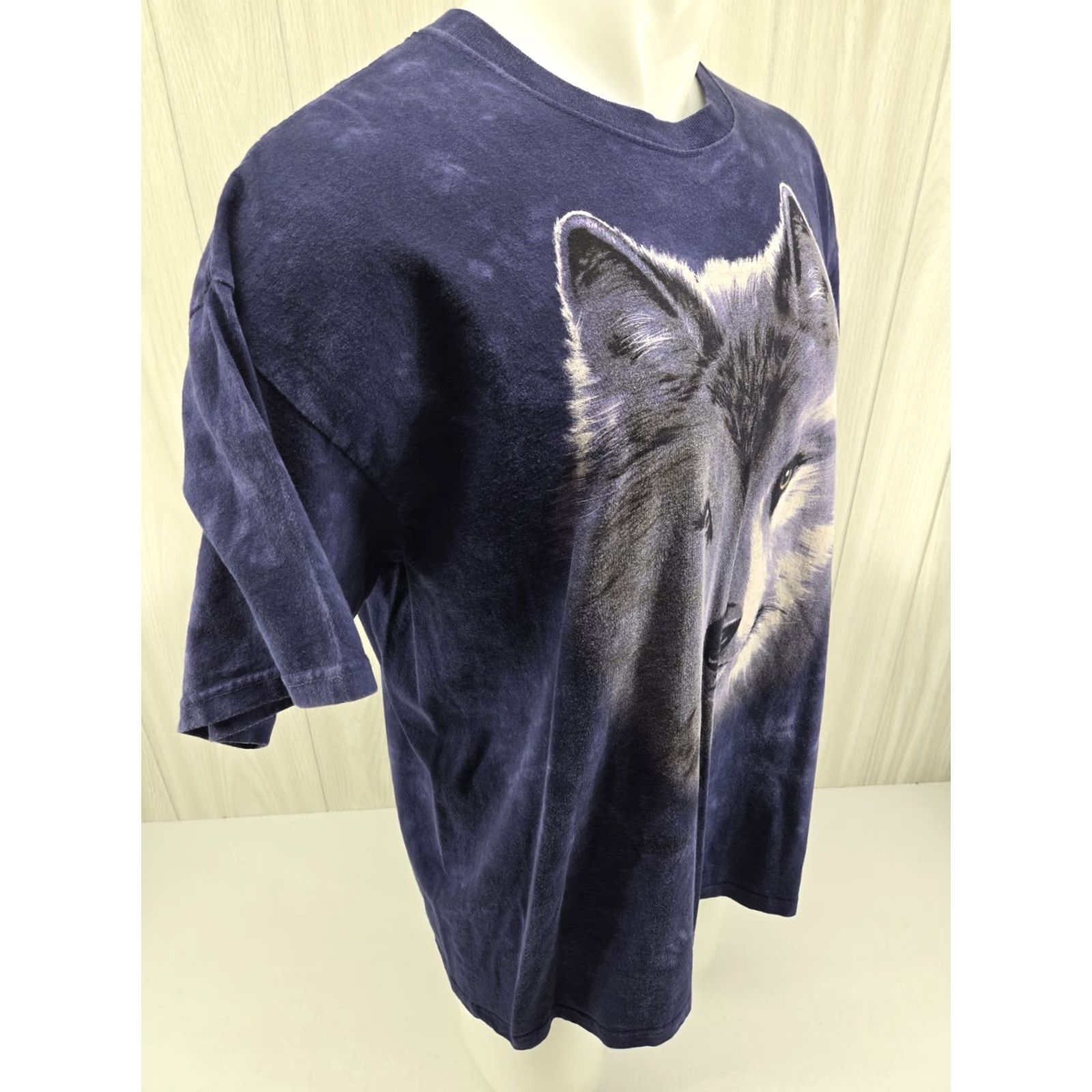 The Mountain VINTAGE The Mountain Wolf Blue Tie Dye Graphic T-Shirt XL Adult Men XLT? Size US XL / EU 56 / 4 - 7 Thumbnail