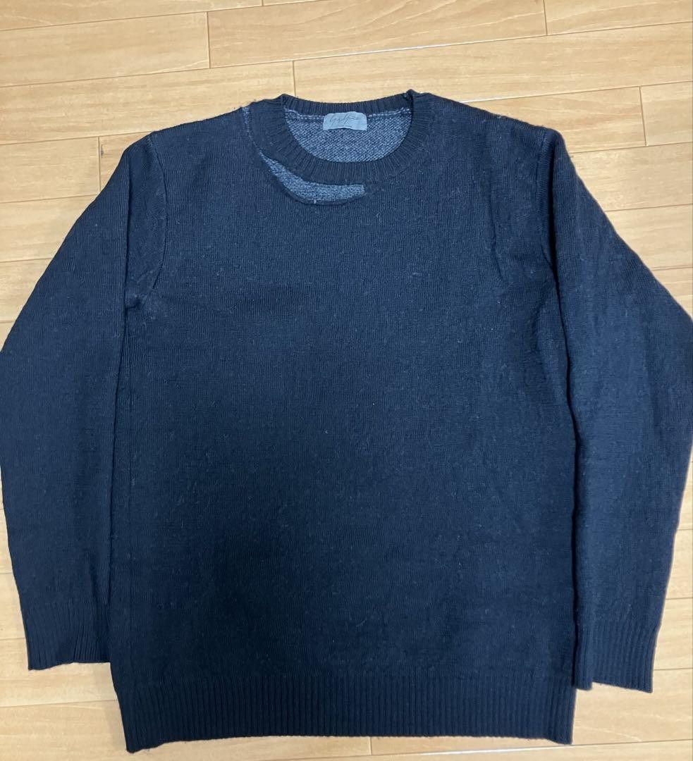 Yohji Yamamoto yohji yamamoto pour homme 15aw wool/damaged/knit Size US L / EU 52-54 / 3 - 3 Thumbnail
