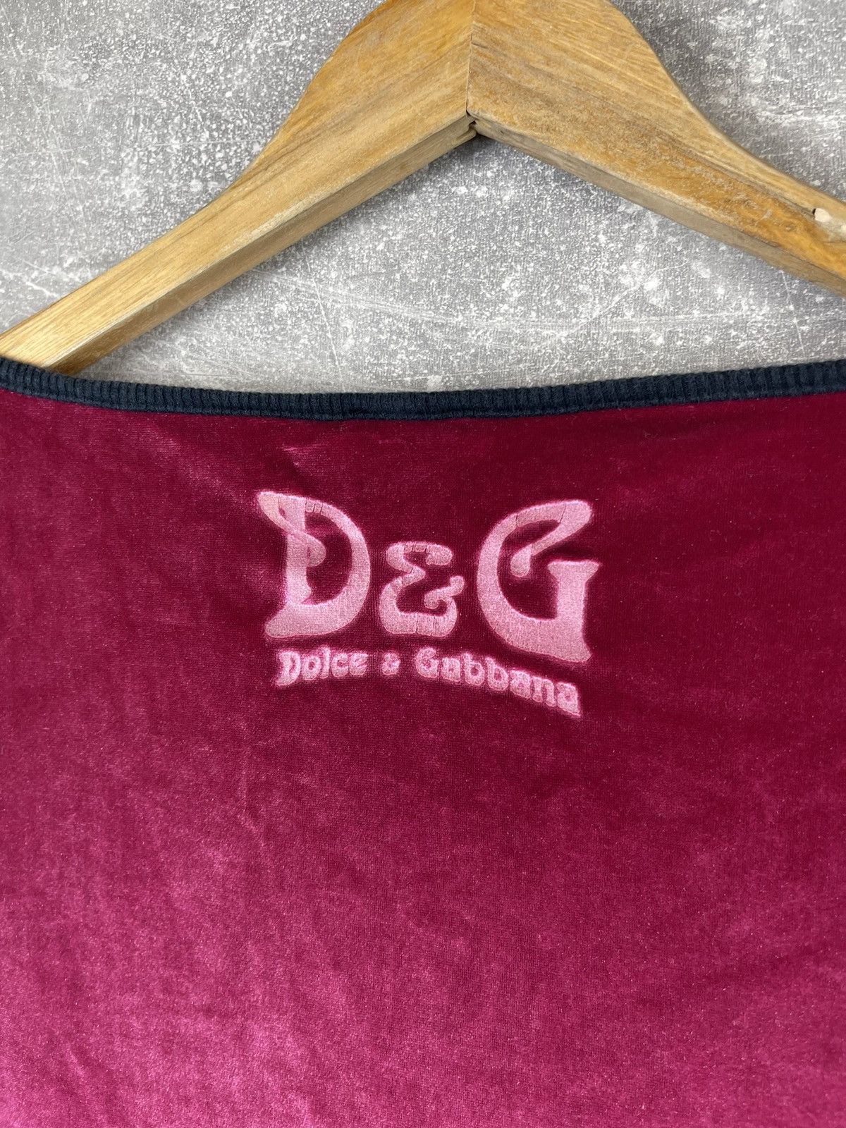 Dolce & Gabbana × Vintage Vintage Dolce&Gabbana Y2K Freestyler 83 Velour Layered Top Size XL / US 12-14 / IT 48-50 - 7 Thumbnail