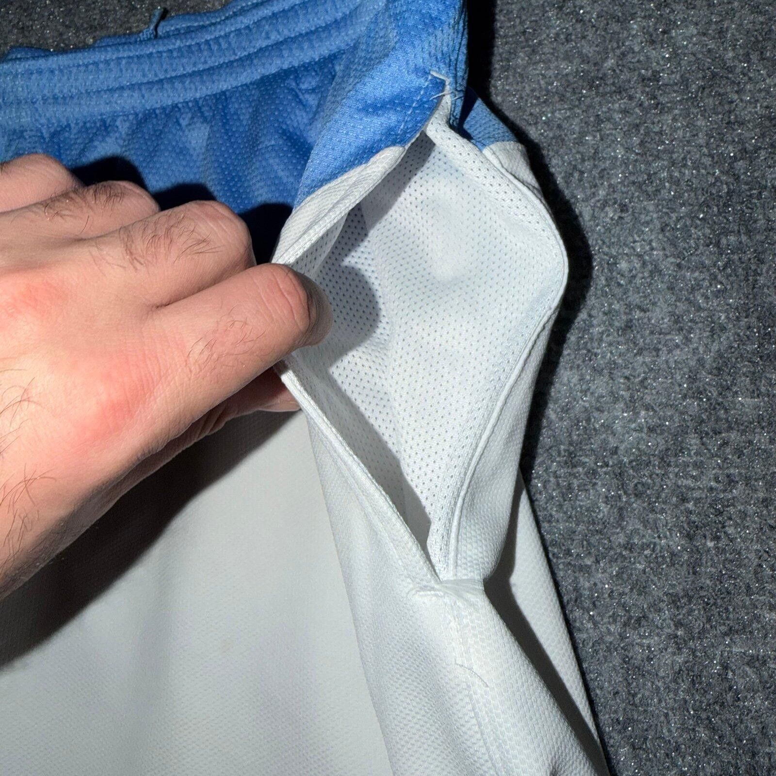 Jordan Brand Nike Air Jordan Blue/White UNC Baggy Hoop Shorts Mens LG Size US 34 / EU 50 - 4 Thumbnail