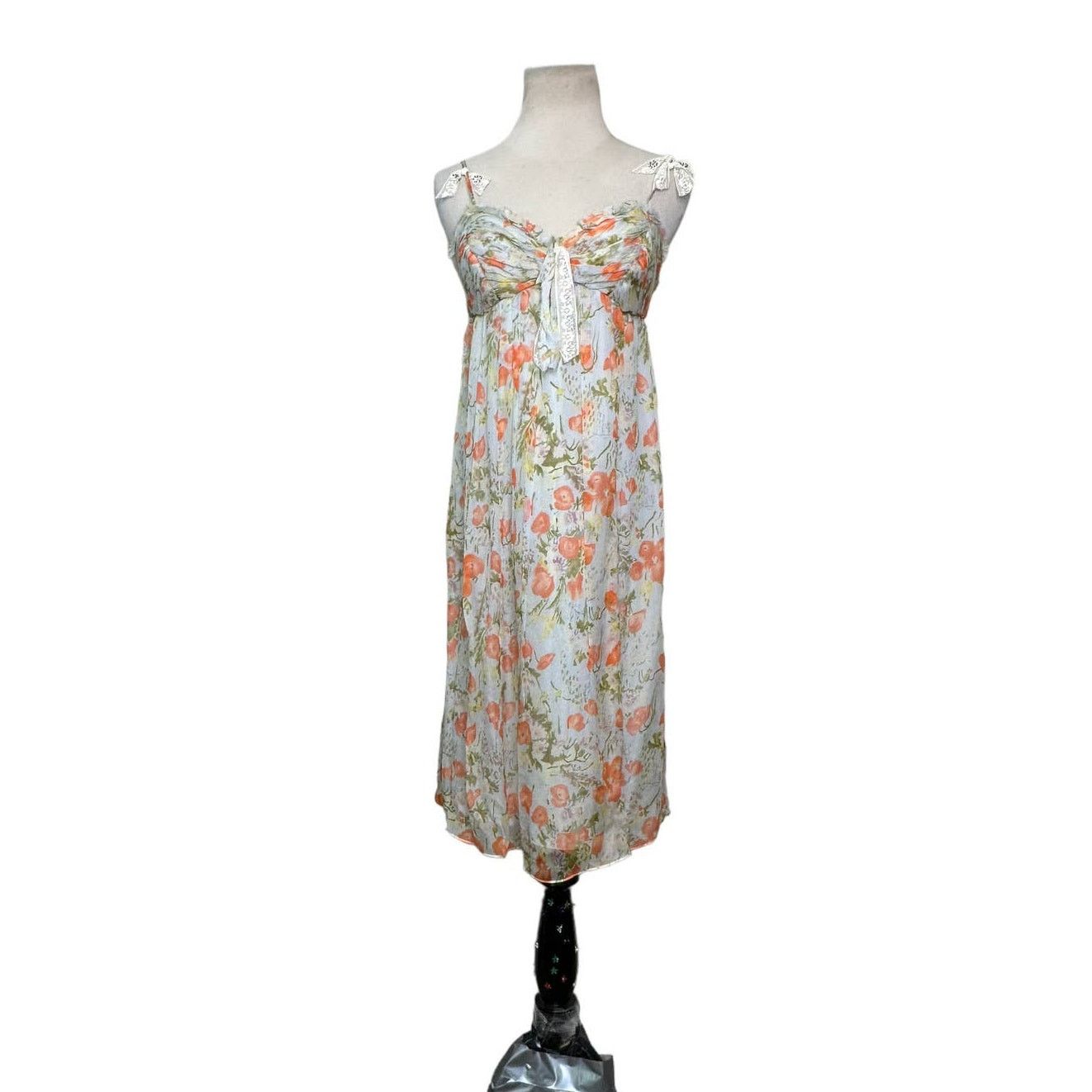 Rebecca Taylor Rebecca Taylor floral 100% silk sleeveless dress Sz 4 Size S / US 4 / IT 40 - 1 Thumbnail