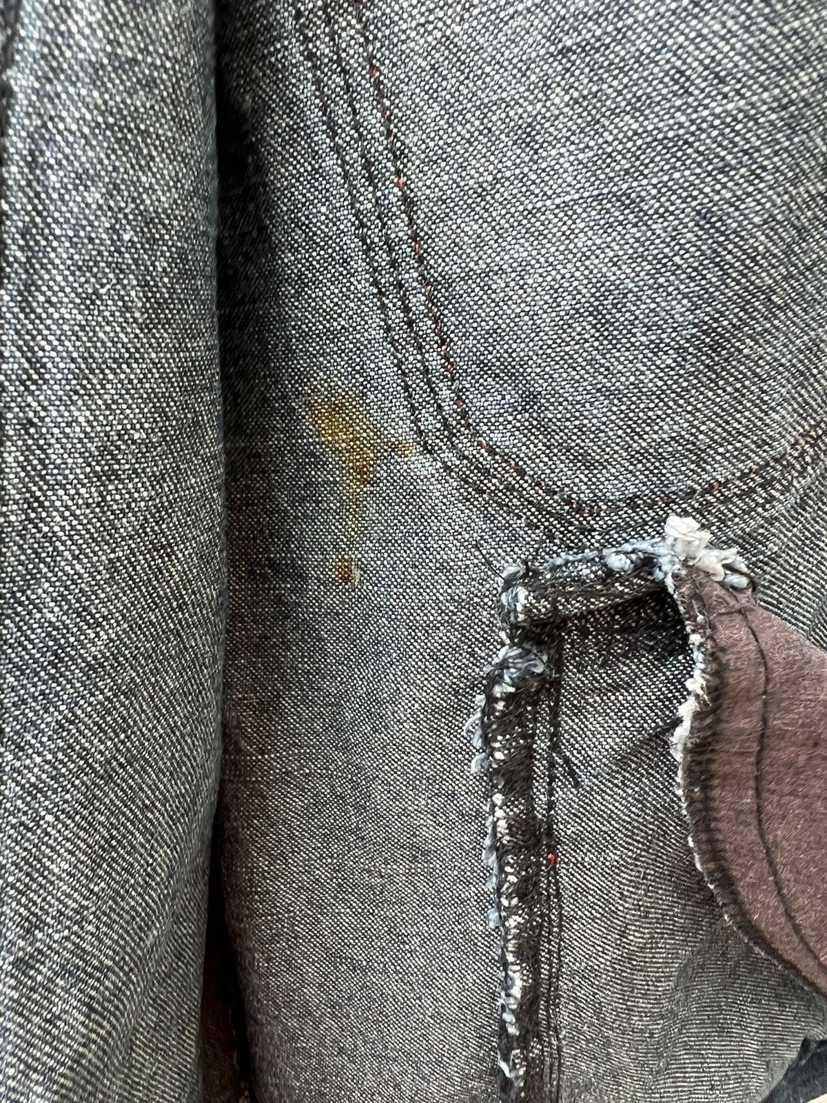 Marithe + Francois Girbaud Vintage MFG Distressed Oversized Denim Jacket Size US XL / EU 56 / 4 - 22 Thumbnail