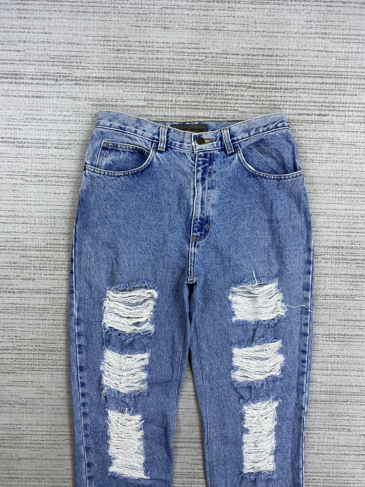 If Six Was Nine × Jones New York × Vintage Vintage Jones Jeans Ripped Style Denim Pants Size US 28 / EU 44 - 7 Thumbnail