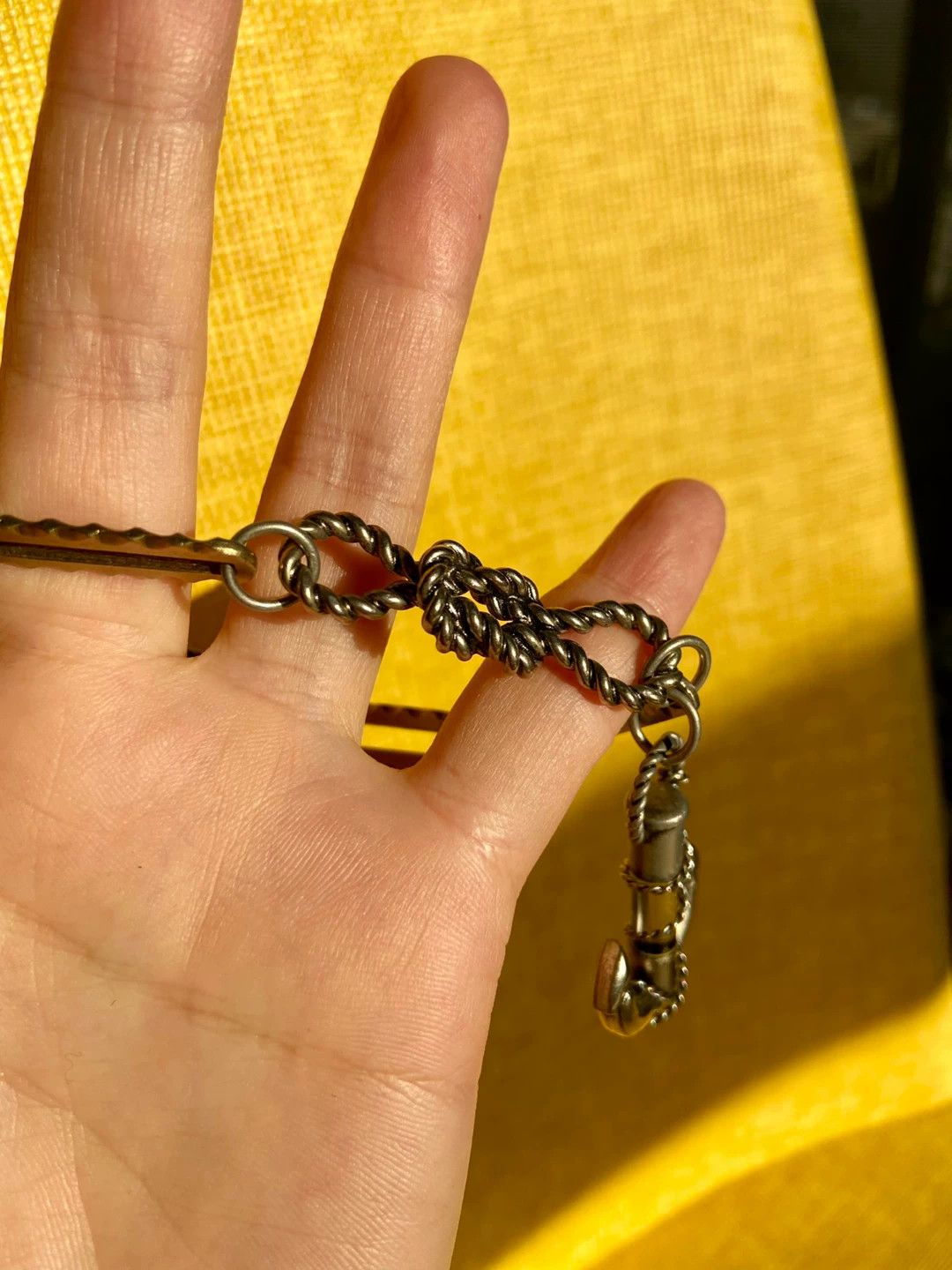 Jean Paul Gaultier JPG Anchor & Rope Knot Bracelet 98 New Size ONE SIZE - 4 Thumbnail