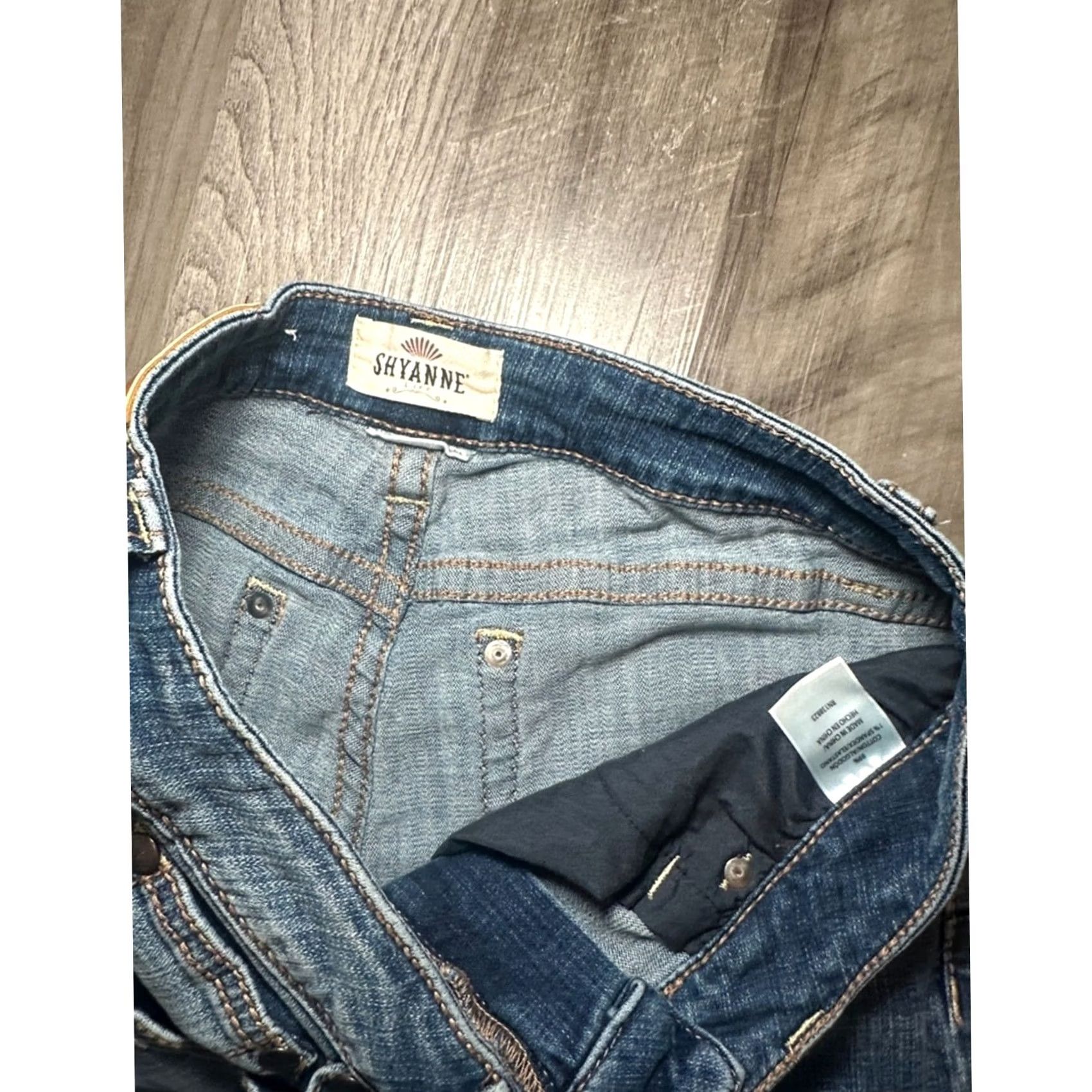 Vintage Shyanne Tidal Bootcut Riding Jeans Shirt? Size 30" / US 8 / IT 44 - 7 Thumbnail