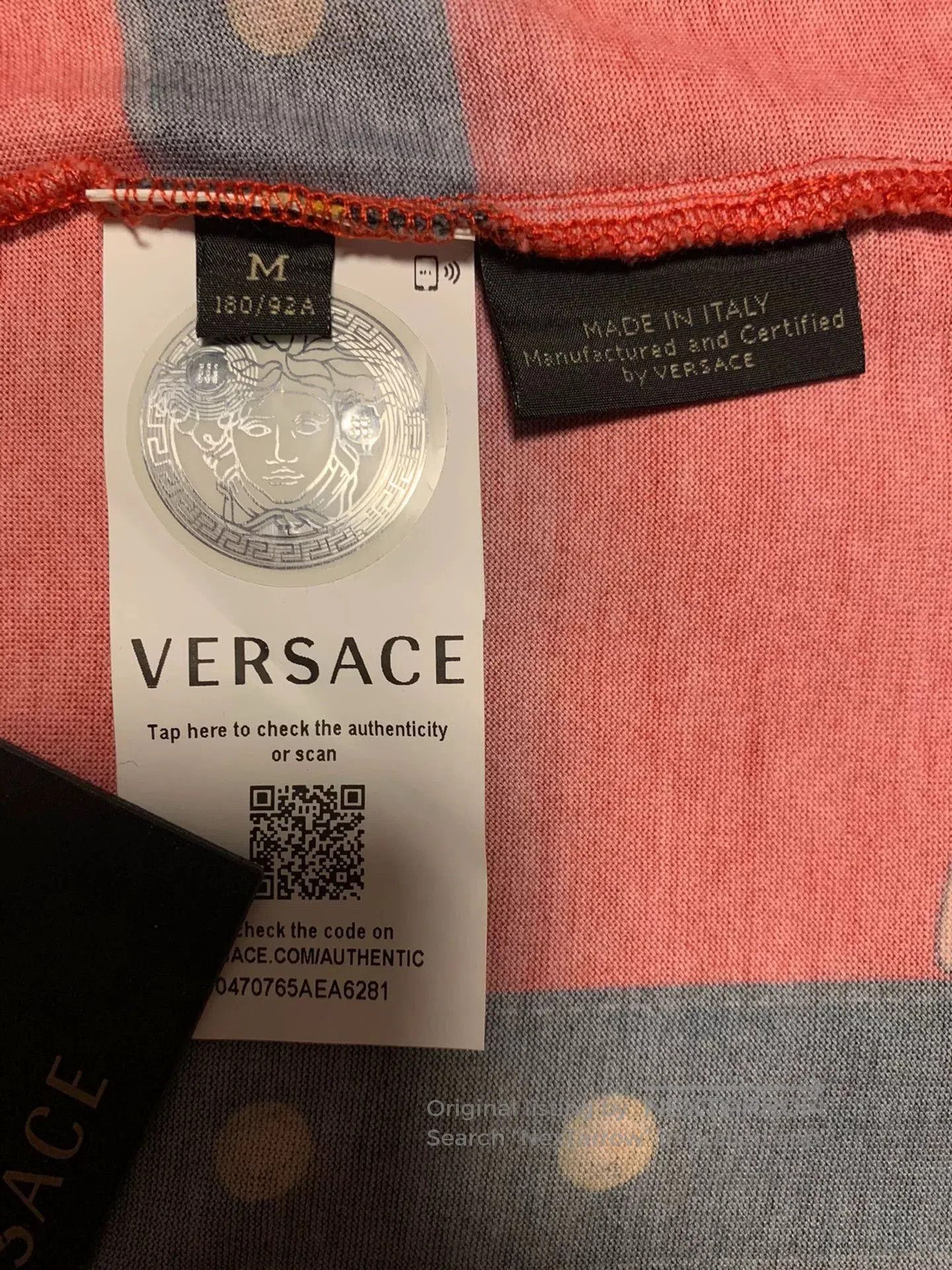 Versace Versace Men's Short Sleeve T. Size US M / EU 48-50 / 2 - 5 Thumbnail