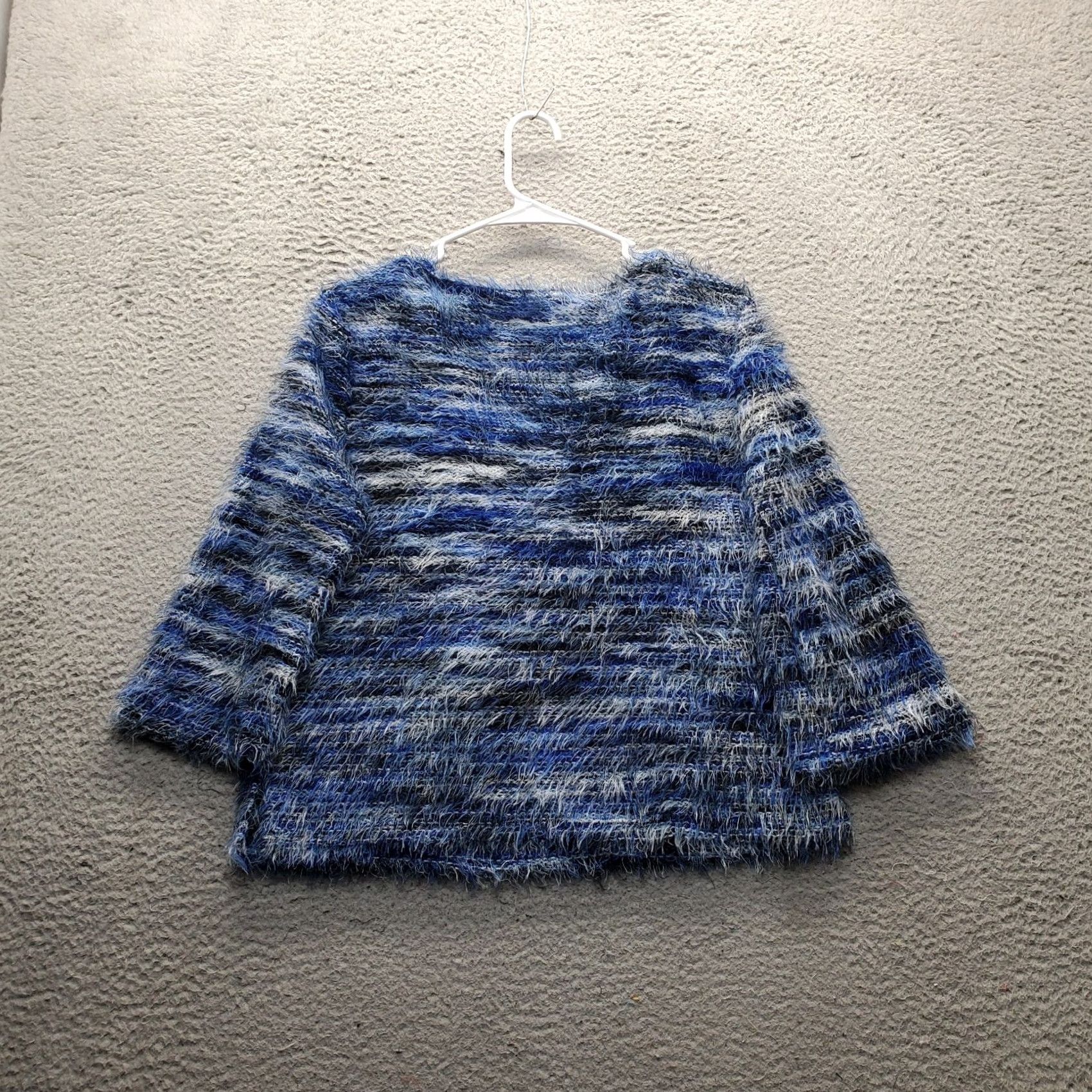 Vince Camuto Vince Camuto Sweater Womens Small Multicolor Space Dye Eyelash Long Sleeve Round Neck Size S / US 4 / IT 40 - 2 Thumbnail