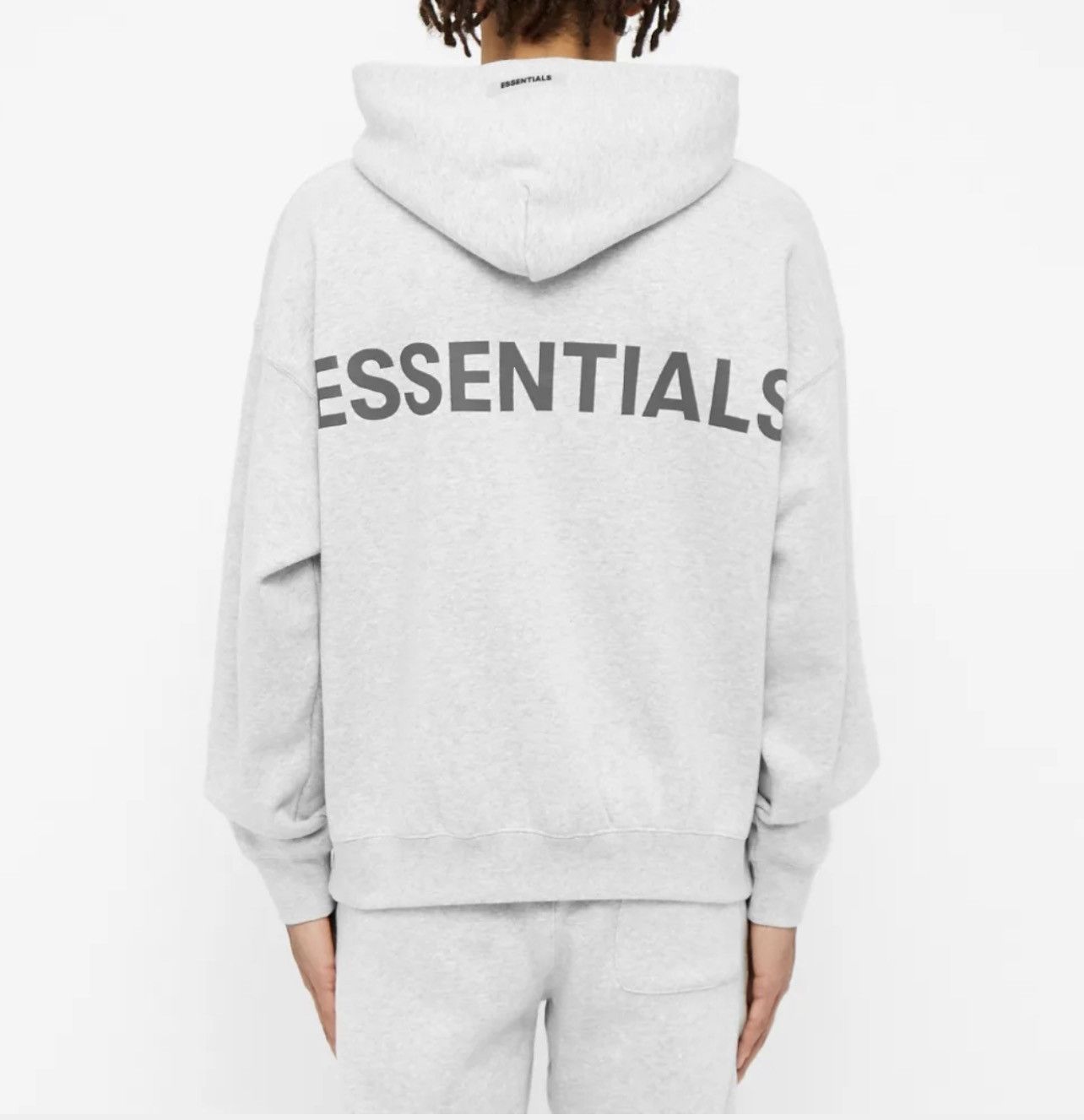 Essentials × Fear of God Fear Of God Essentials Grey 3M Hoodie | Grailed