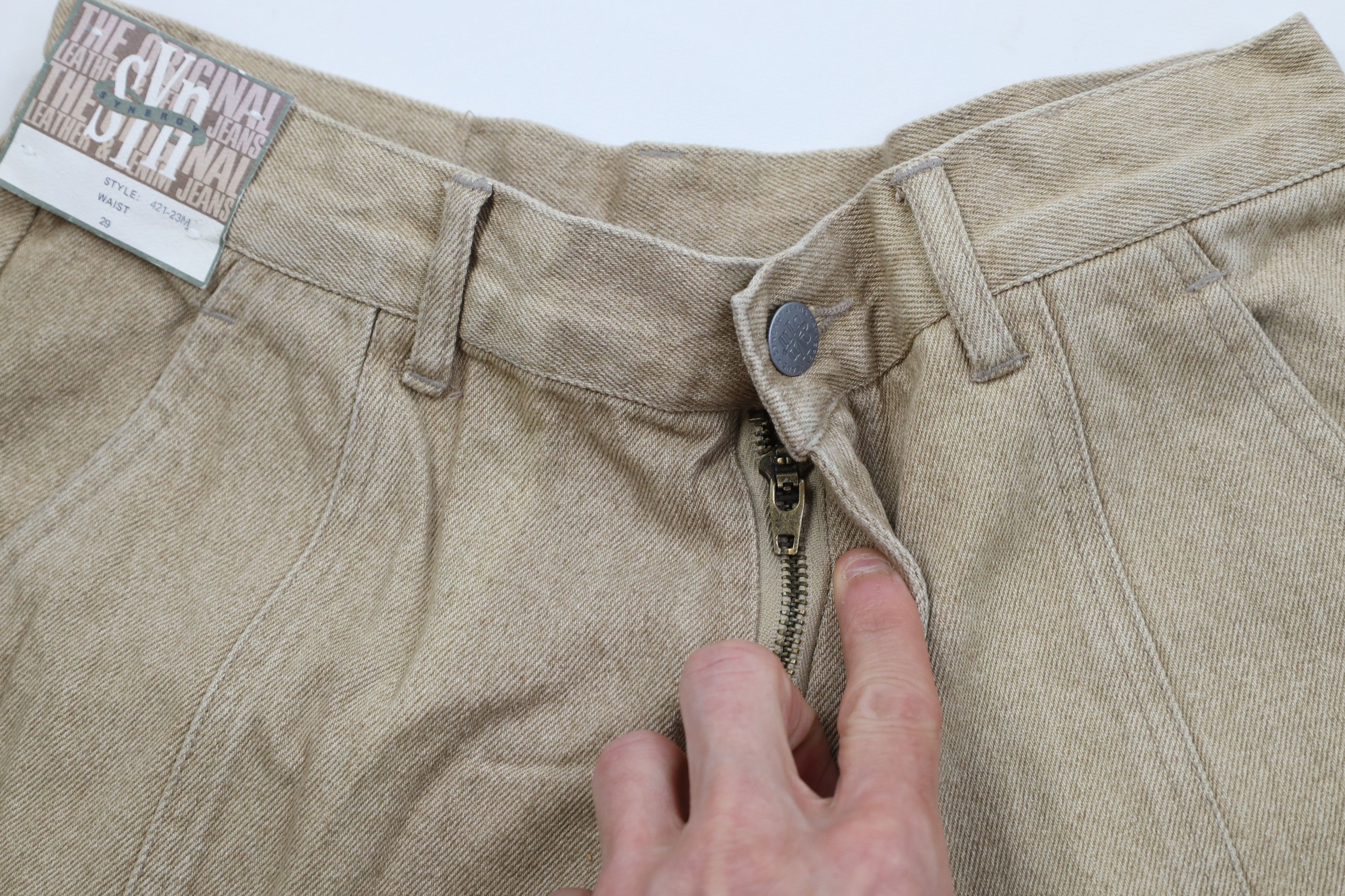 Vintage Deadstock Vintage 90s Streetwear Baggy Denim Cargo Shorts Size US 29 - 6 Thumbnail