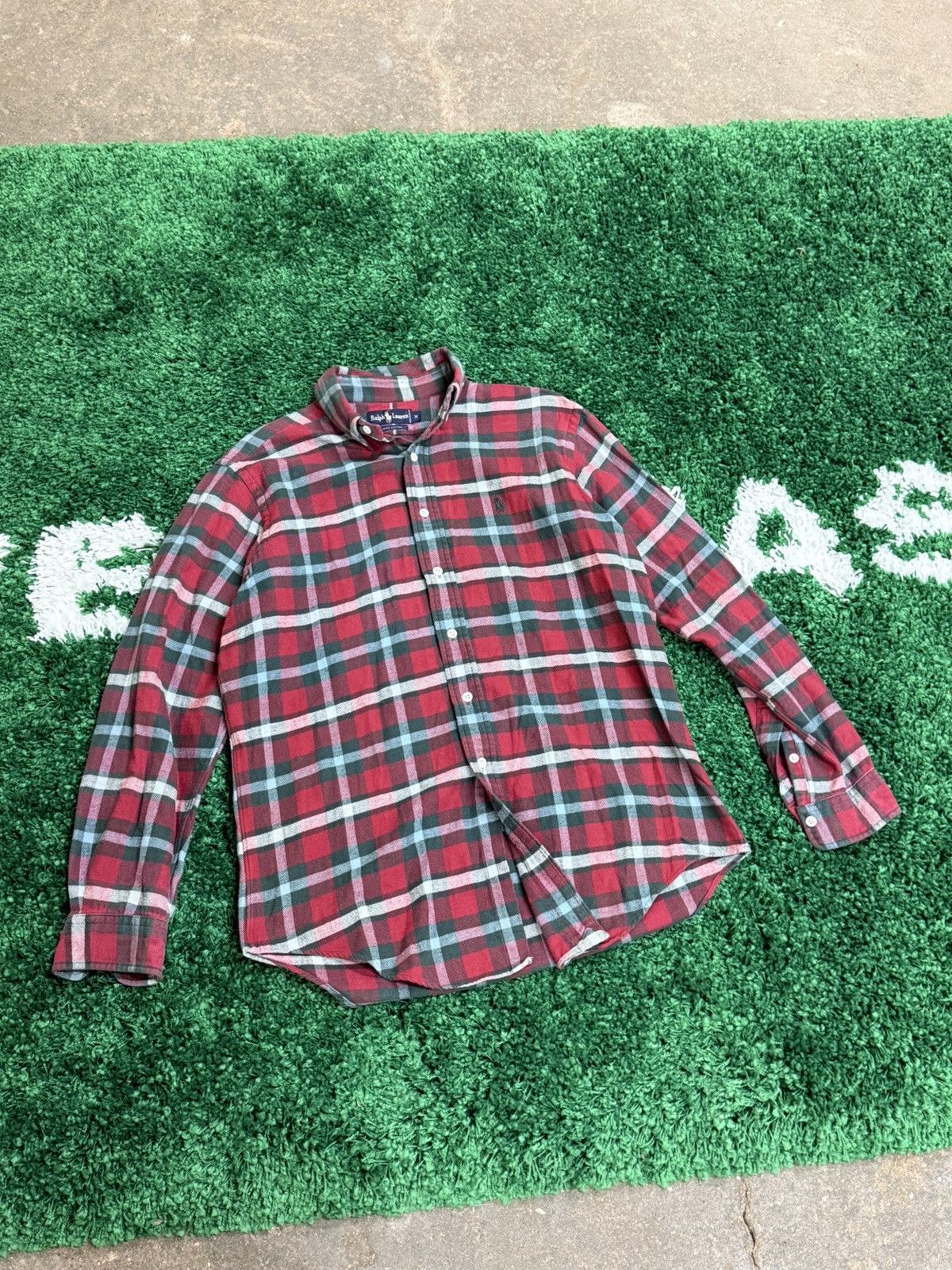 Polo Ralph Lauren × Vintage Vintage Polo Ralph Lauren Holiday / Christmas Flannel Medium Size US M / EU 48-50 / 2 - 1 Thumbnail