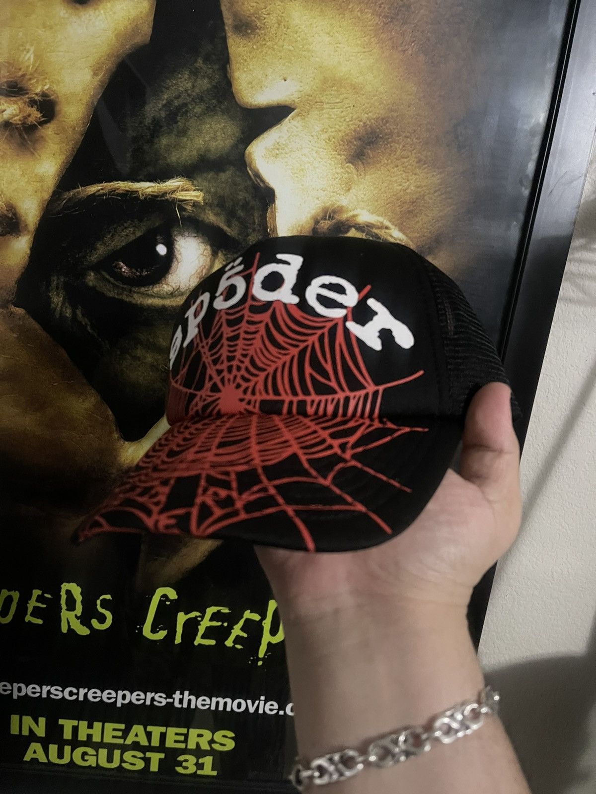 Young Thug OG WEB V2 SP5DER TRUCKER HAT Size ONE SIZE - 4 Thumbnail