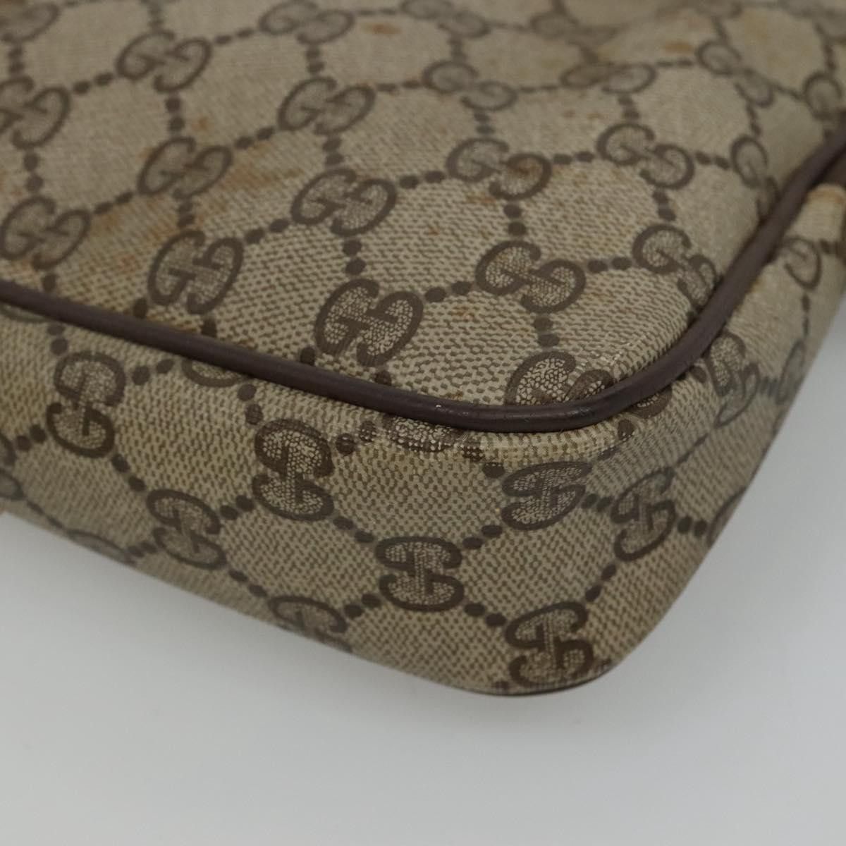 Gucci GUCCI GG Supreme Shoulder Bag Pvc Beige Brown Gold 97 02 068 Size ONE SIZE - 12 Thumbnail