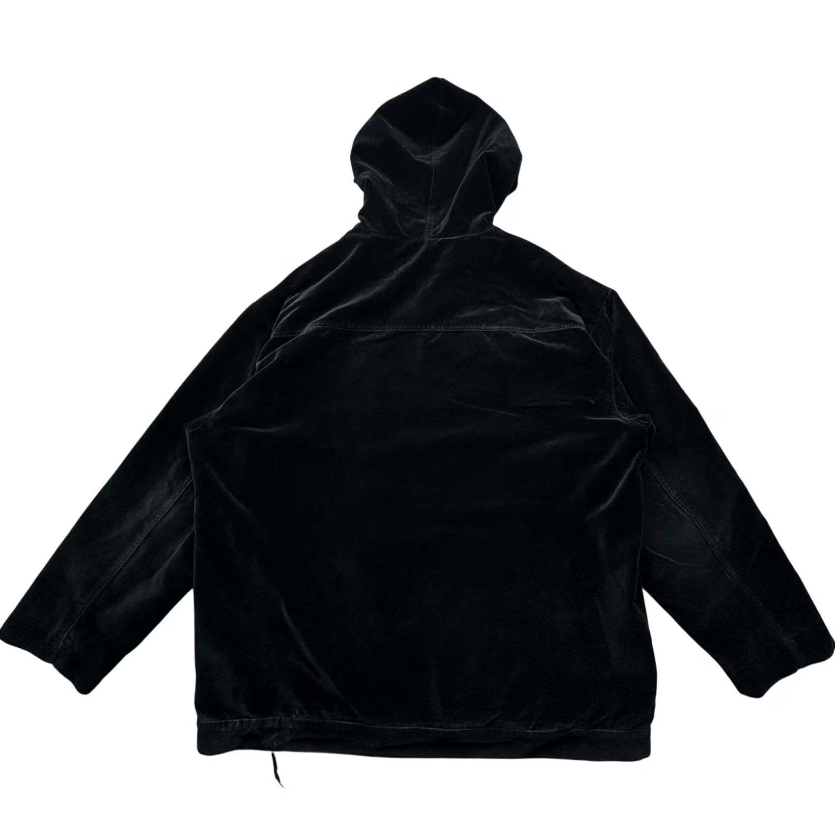 Guess VINTAGE Guess USA Velour Full Zip Jacket Mens XL Velvet Black Hoodie 90s Embroidered Zipper Pocket Hooded Long Sleeve Casual Mens Size US XL / EU 56 / 4 - 2 Thumbnail