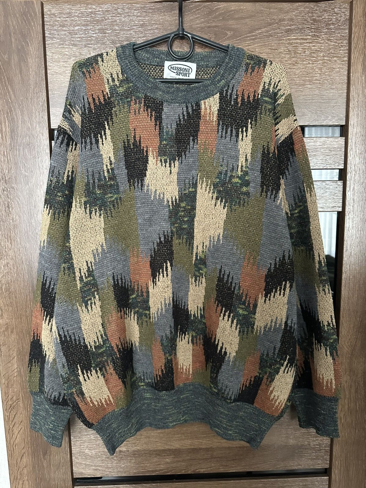 Missoni Missoni Italy Vintage Knit Sweater Pullover 90s Size US XL / EU 56 / 4 - 2 Thumbnail