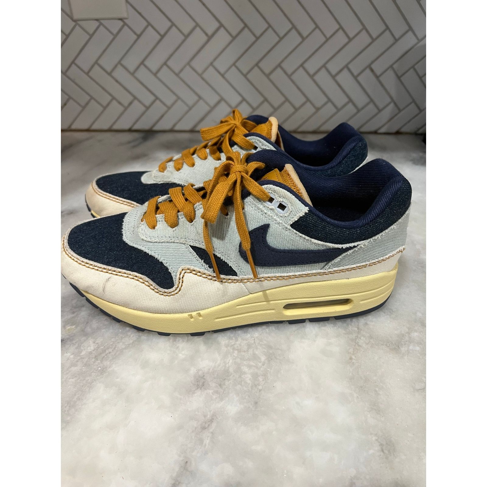 Nike Nike Air Max 1 Premium Denim FQ8900-440 Women’s Size 10 Size US 9 / IT 39 - 8 Thumbnail