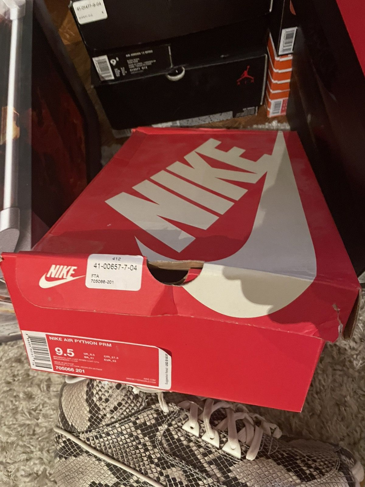 Nike Nike Air Python Premium Brown Snake Skin Size US 9.5 / EU 42-43 - 9 Thumbnail