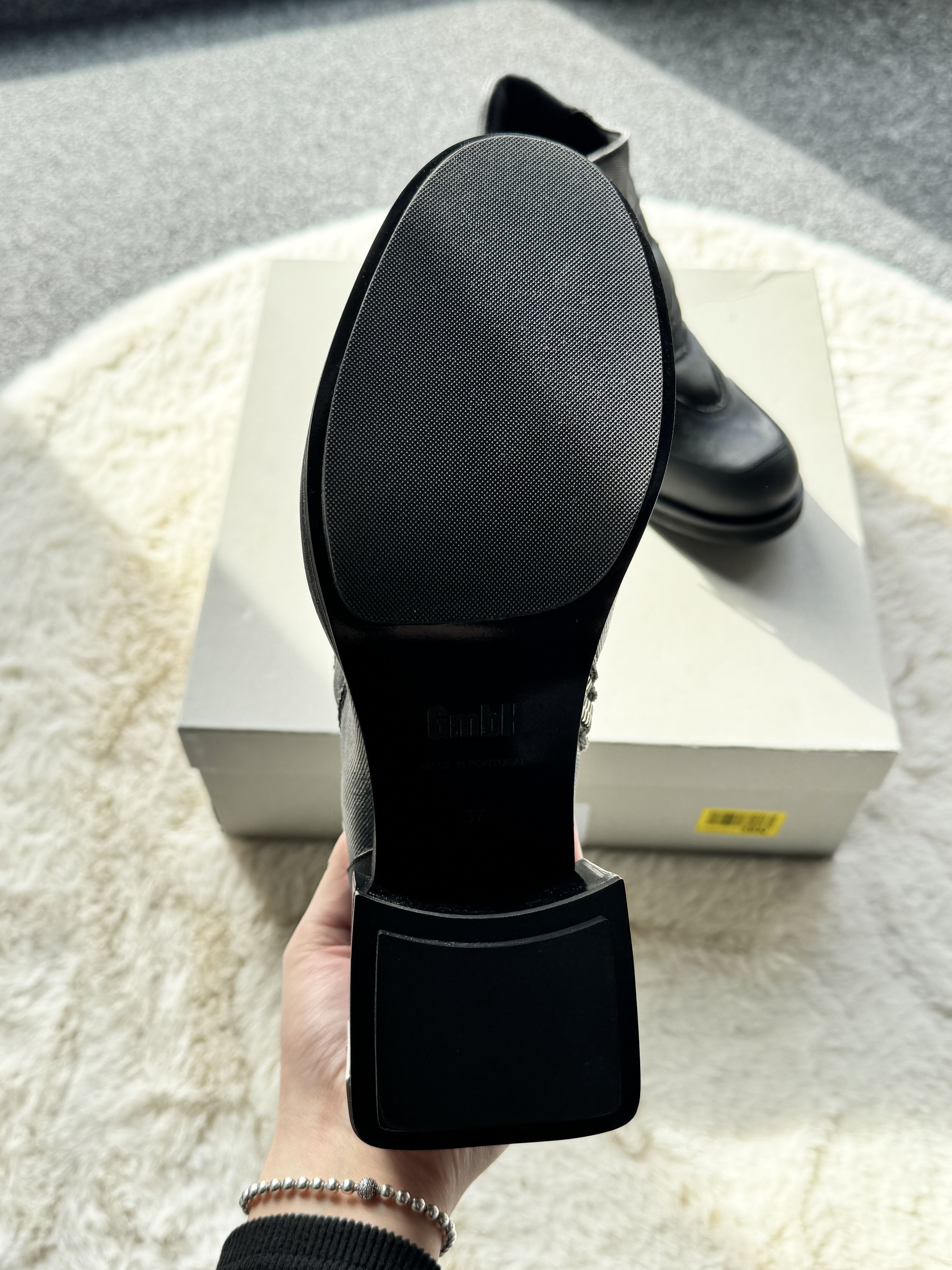 GmbH GmbH Baris black ankle boots heels on pole 37 Size US 7 / IT 37 - 9 Thumbnail