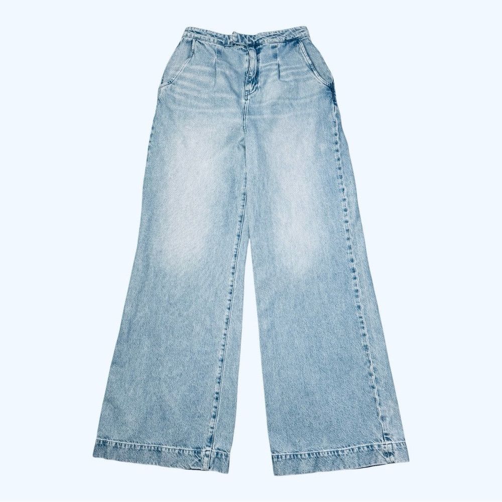 Other Triarchy Pleated Front Wide Leg Jeans Size 30 Size 30" / US 8 / IT 44 - 2 Thumbnail