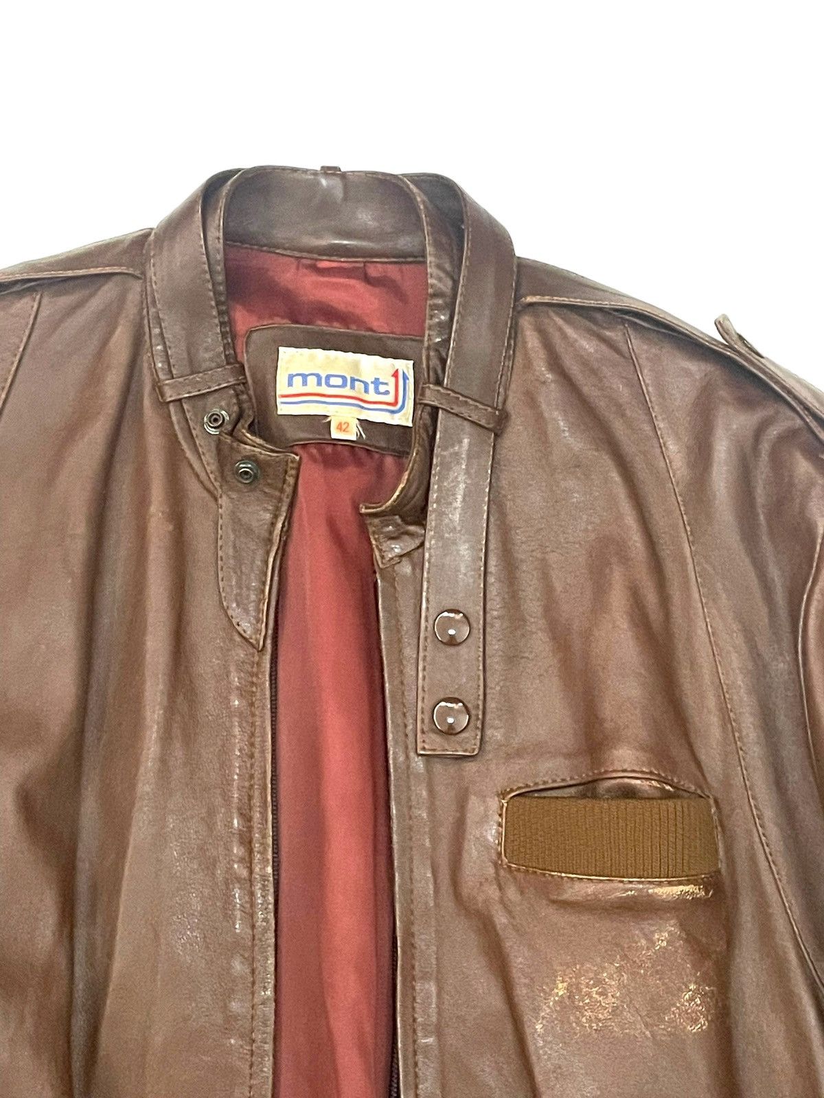 Vintage Vintage Mont Brown Bomber Jacket Size US S / EU 44-46 / 1 - 3 Thumbnail
