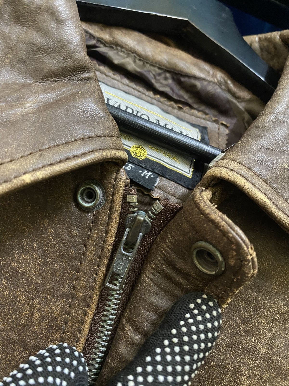 Other Vario Max Distressed Leather Bomber Jacket - Brown Aviator Size US M / EU 48-50 / 2 - 8 Thumbnail
