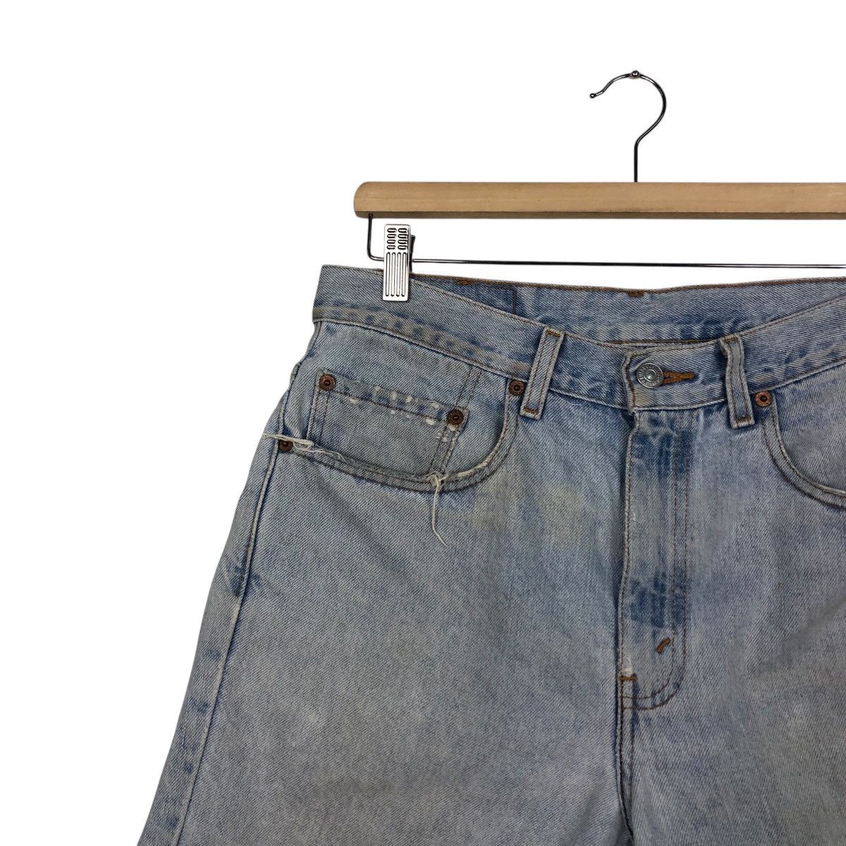 Levi's 📌Vintage Short Denim Jeans Levi's Lot 505 Biker Style Size US 32 / EU 48 - 8 Thumbnail