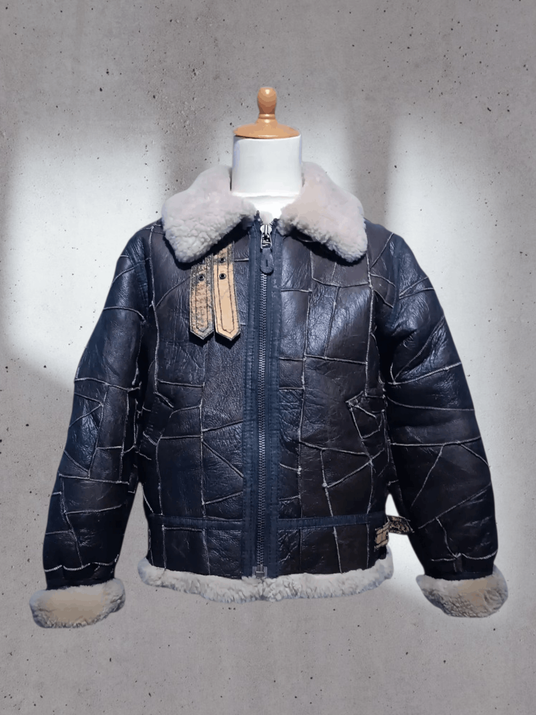Vintage 💥Rare💥 Vintage B-3 Patchwork Leather Flight Jacket Size US M / EU 48-50 / 2 - 1 Thumbnail