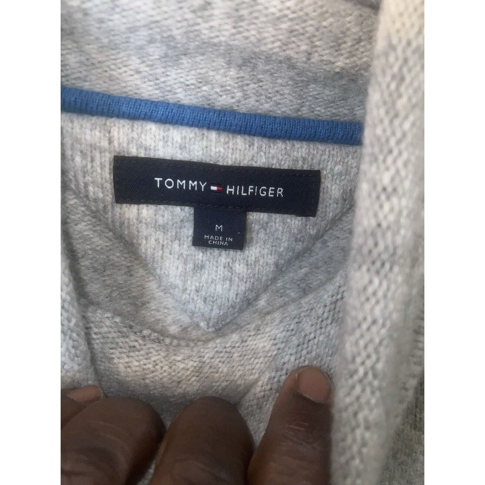 Tommy Hilfiger Tommy Hilfiger Sweater Mens Medium Gray Pullover Jacket Blue Size US M / EU 48-50 / 2 - 10 Thumbnail