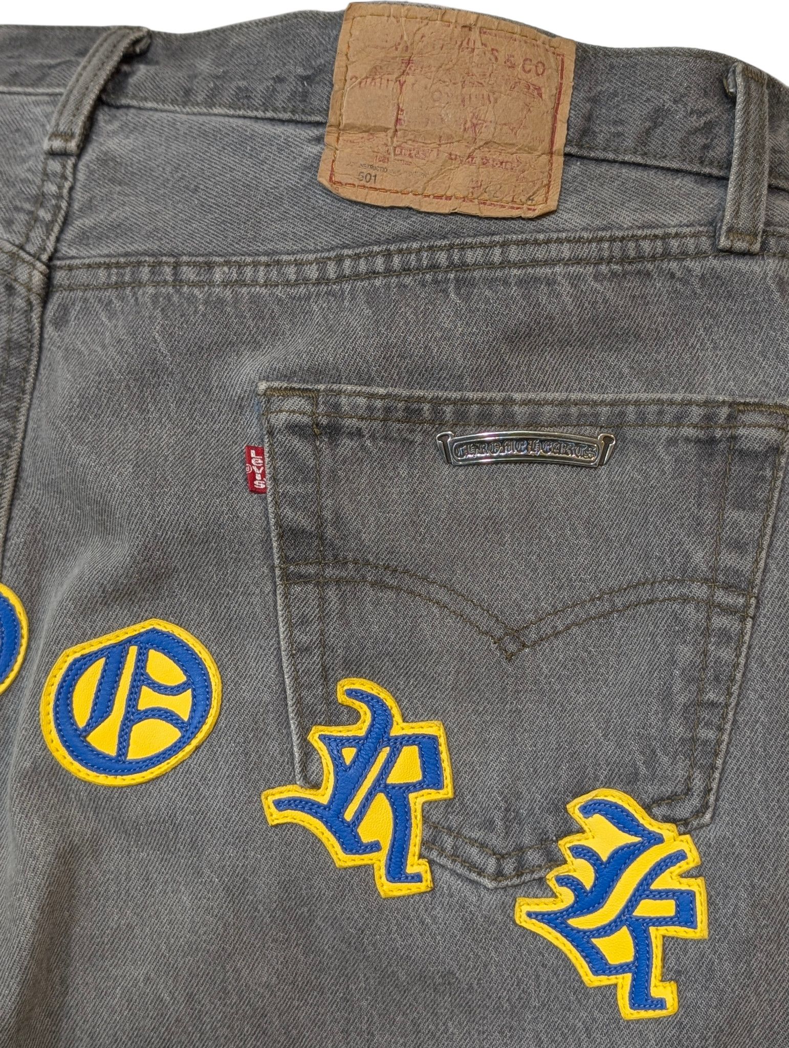 Chrome Hearts Levi's Cross Patch New York City Jeans Size US 40 / EU 56 - 12 Thumbnail