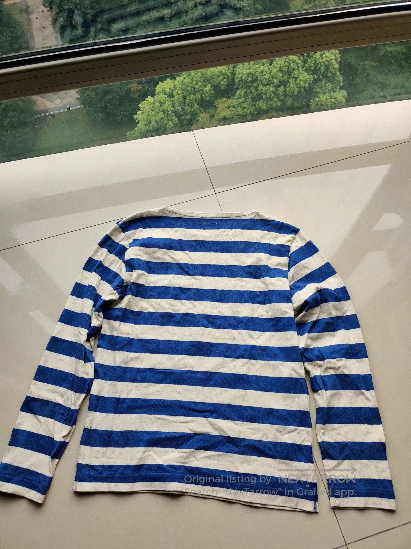 Butcher Products long sleeve navy striped shirt. Size US M / EU 48-50 / 2 - 2 Thumbnail