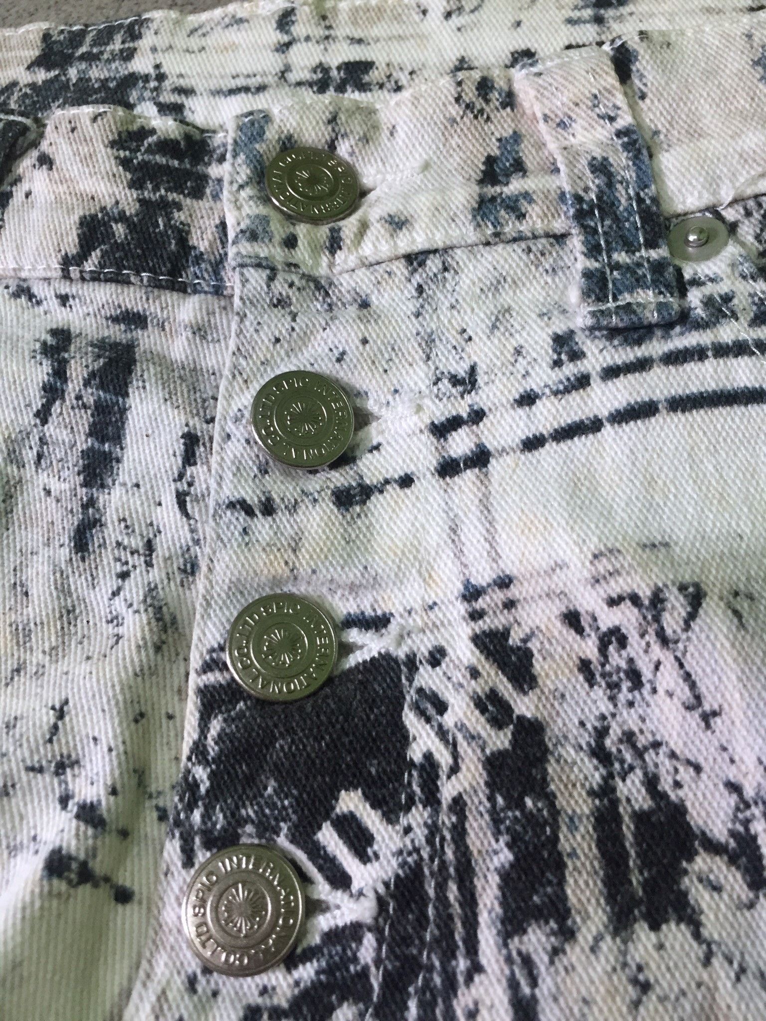 Tornado Mart Tornado Mart Art Printed Fly Button Flare Denim Pants Size US 30 / EU 46 - 6 Thumbnail
