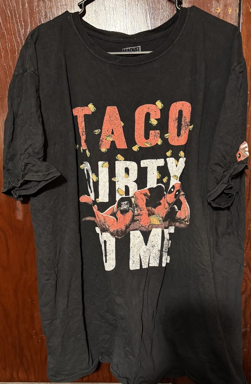 Marvel Comics Deadpool Marvel Taco Dirty To Me T-shirt Men's Sz XXL Black Size US XXL / EU 58 / 5 - 1 Thumbnail