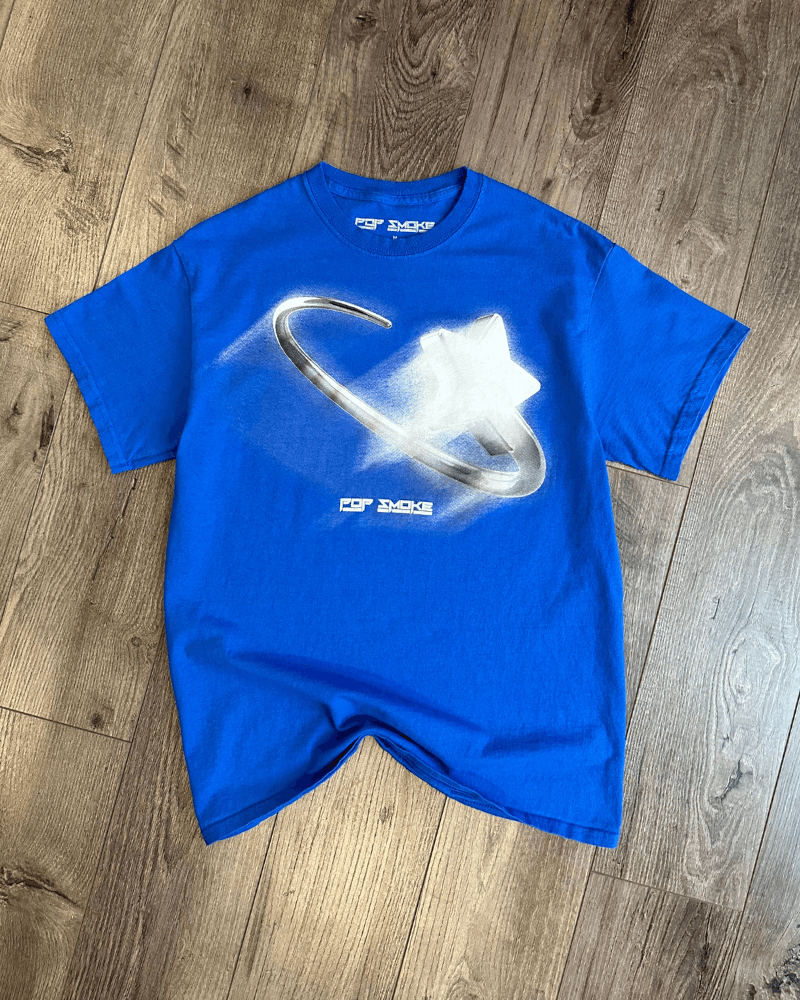 Rap Tees Pop Smoke Shoot For The Stars Aim For The Moon T-Shirt - M Size US M / EU 48-50 / 2 - 1 Thumbnail