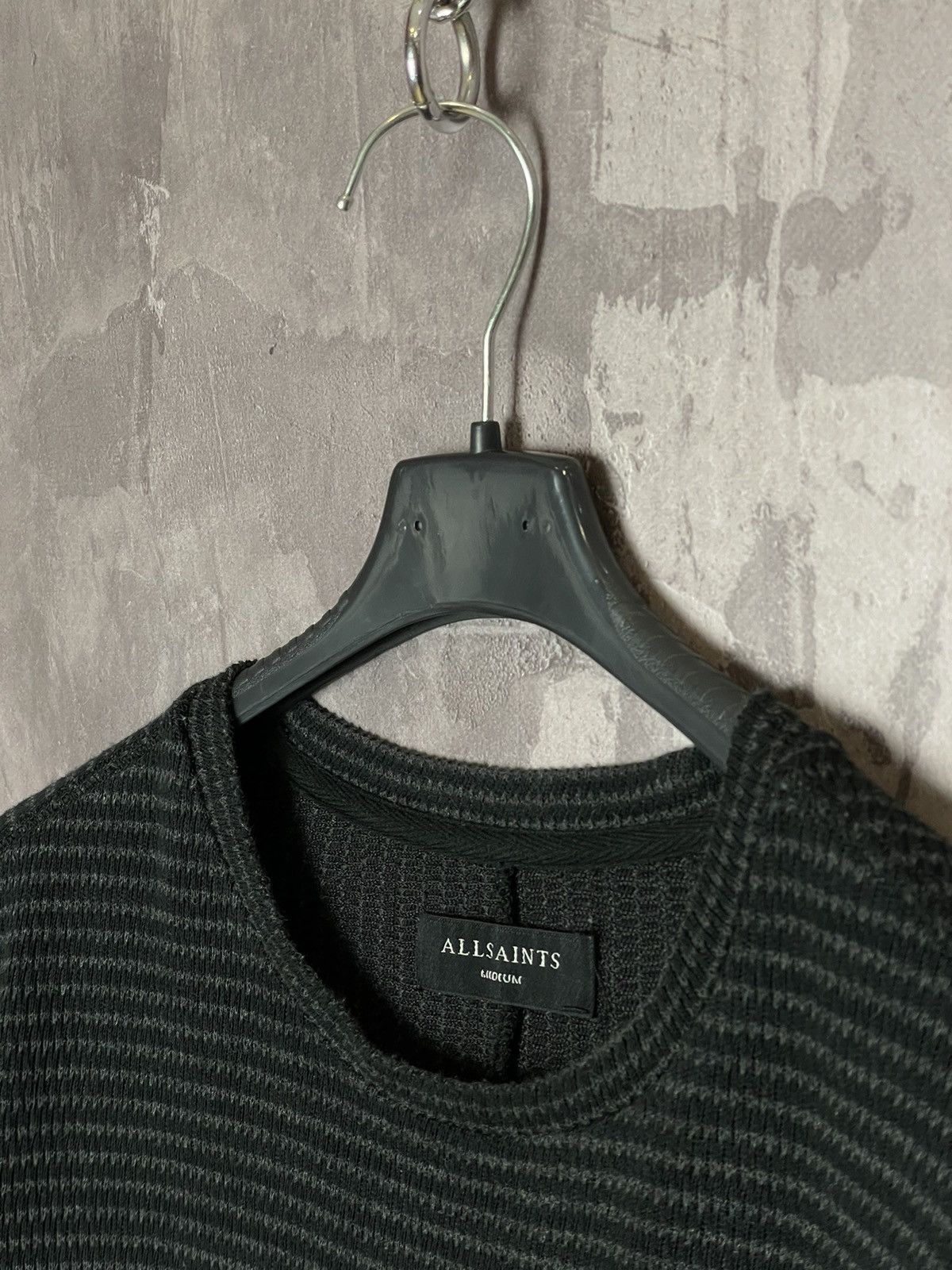 Allsaints × Vintage ALLSAINTS Sweater asphalt grey opium rare gothic bottega Size US M / EU 48-50 / 2 - 7 Thumbnail