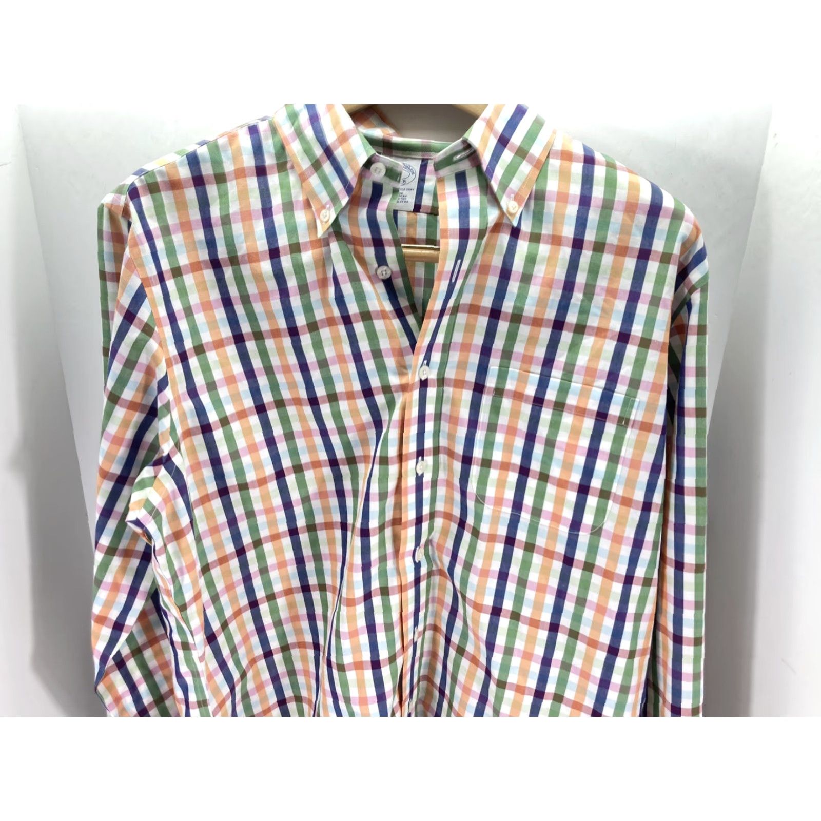 Brooks Brothers Brooks Brothers Original Polo Dress Shirt Men L Striped Long Sleeve Button-Up Multicolor Shirt Size 42R - 2 Thumbnail