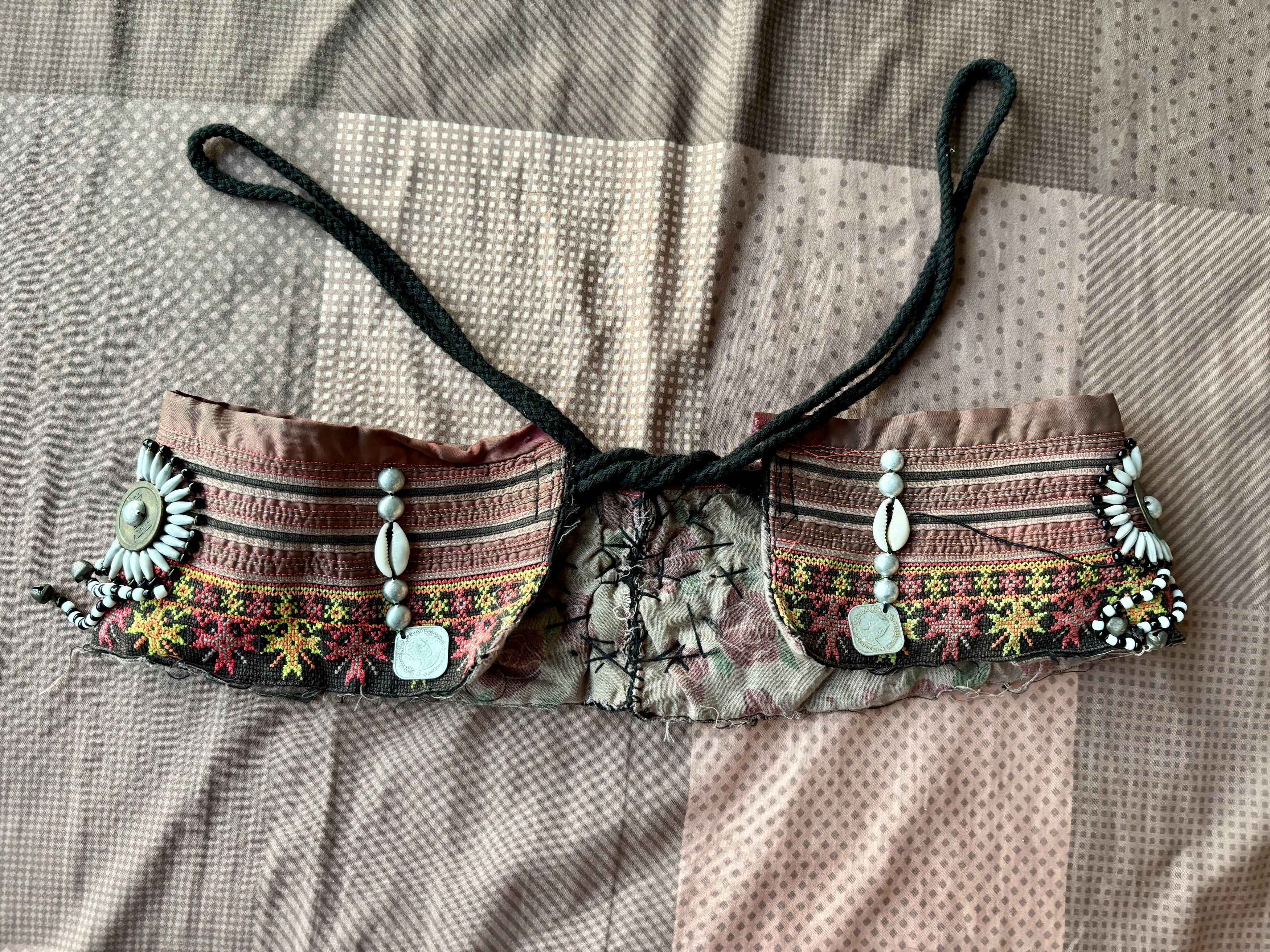 Handmade Handmade Ethnic Thai Hill Tribe Beads & Cowrie Shell Belt Size ONE SIZE - 13 Thumbnail