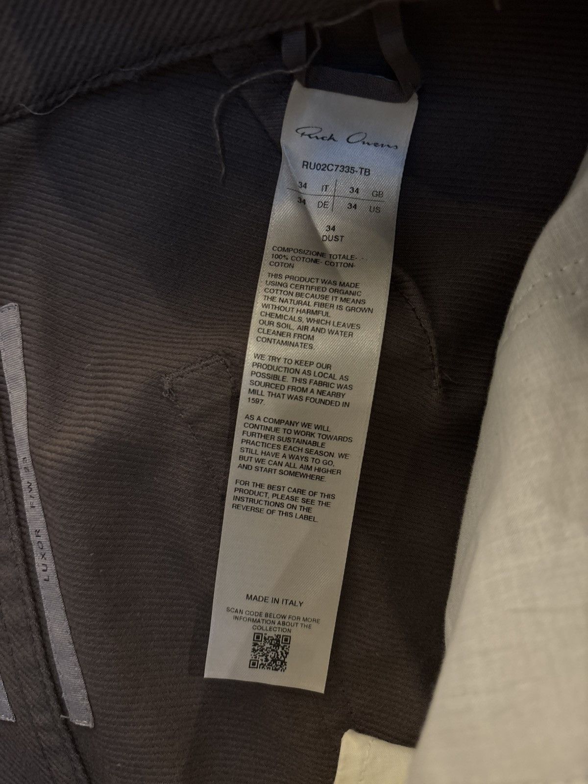 Rick Owens Rick Owens Tan Corduory Flared Pants Size US 34 / EU 50 - 7 Thumbnail