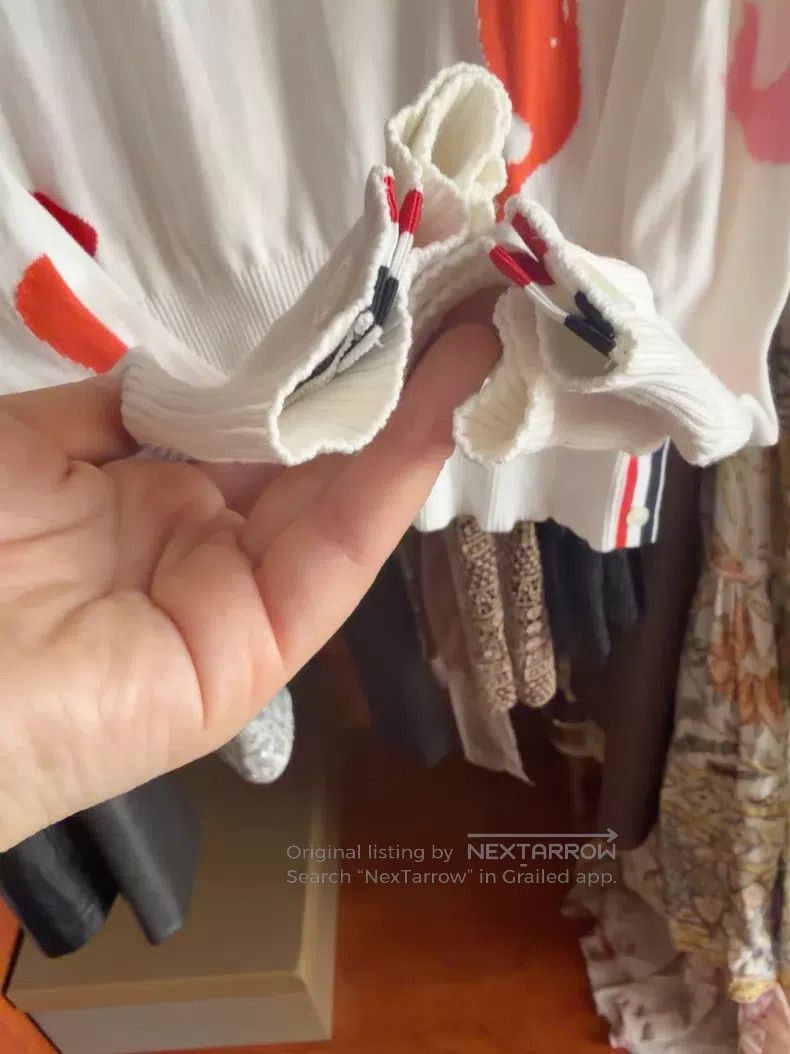 Thom Browne Thom Browne White Whale Knit Sweater Size US S / EU 44-46 / 1 - 8 Thumbnail