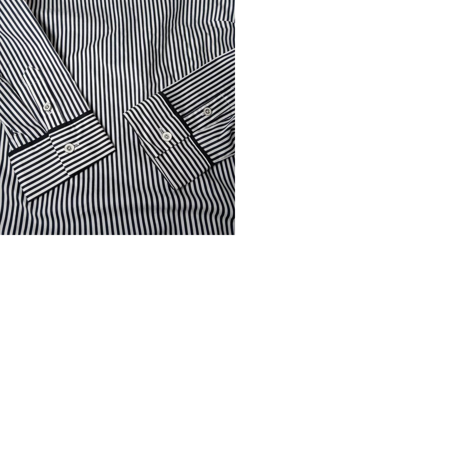 Talbots Talbots Blouse Shirt Women Small White Black Striped Round Neck Long Sleeve Zip Pullover Classic Casual Business Travel Size S / US 4 / IT 40 - 9 Thumbnail